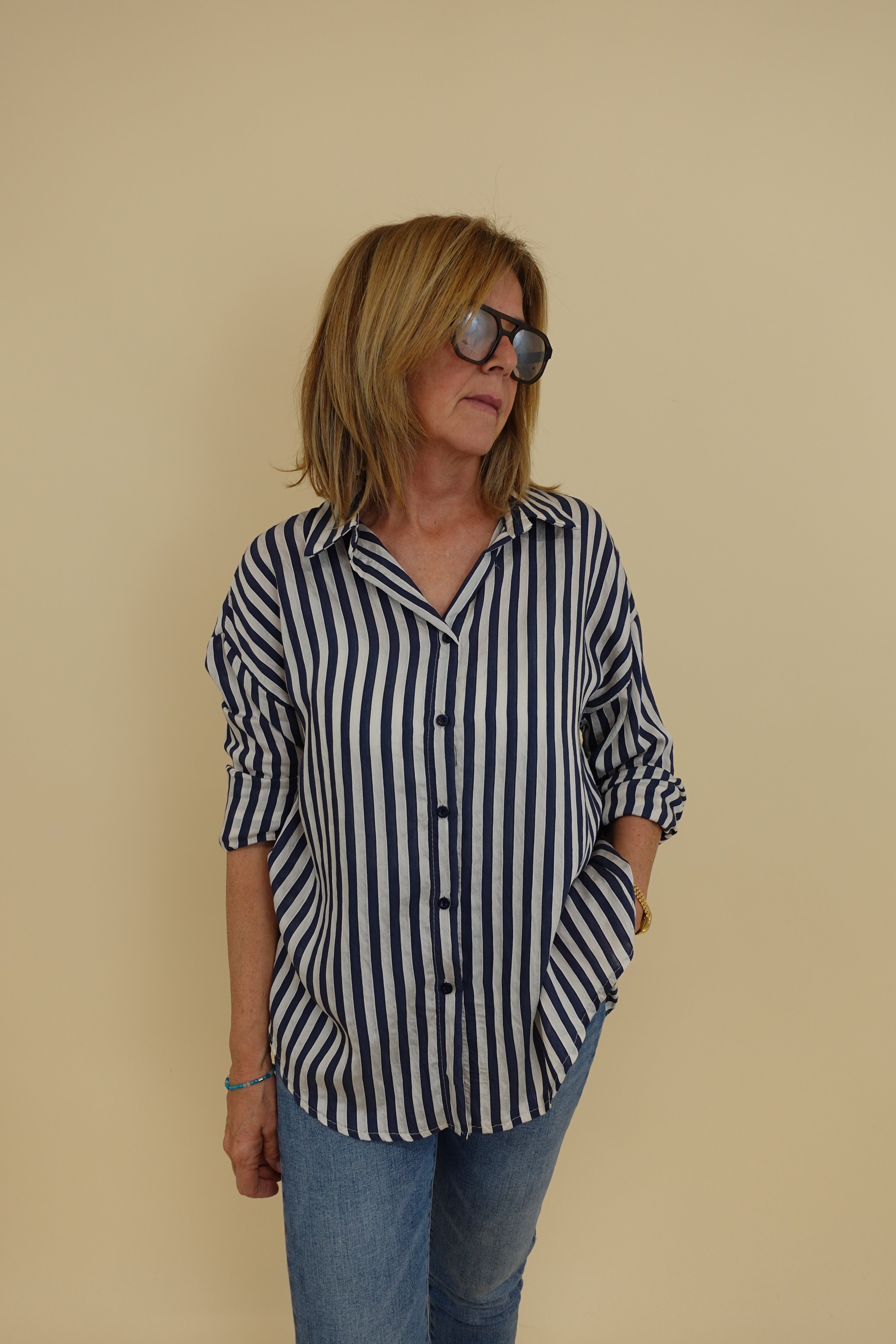 Camicia Over Blu