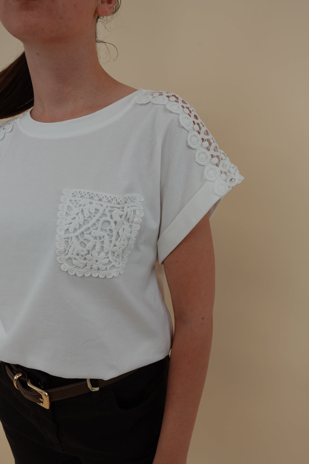 T-Shirt Ricamo Bianca