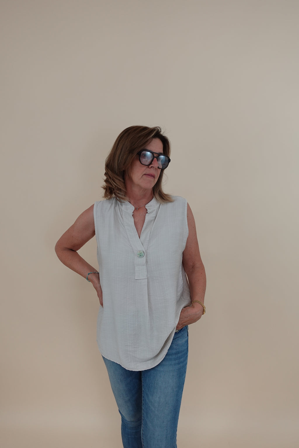 Camicia Federica Beige