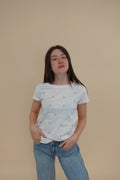 T-shirt Margherite Azzurre