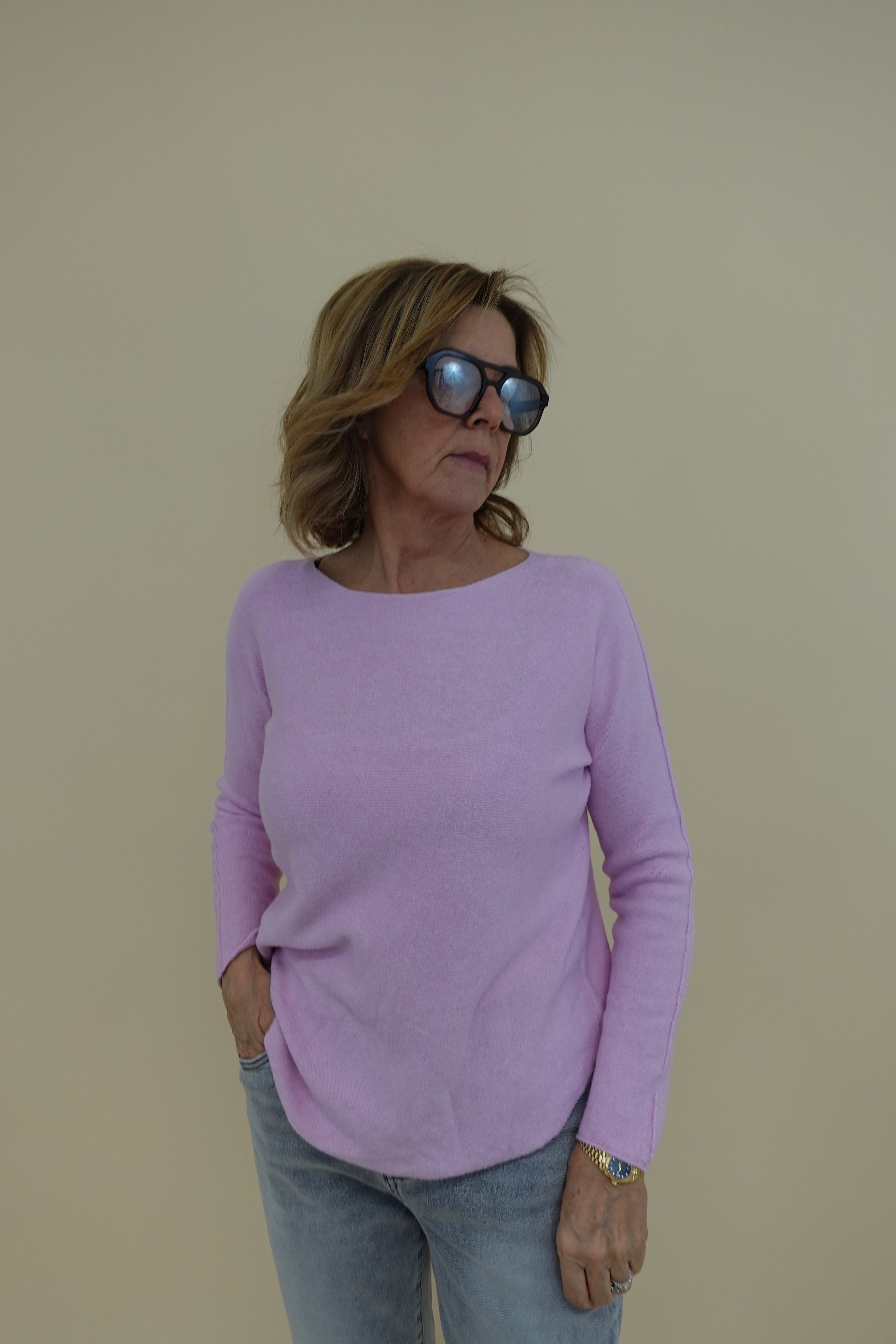 Maglia basic rosa