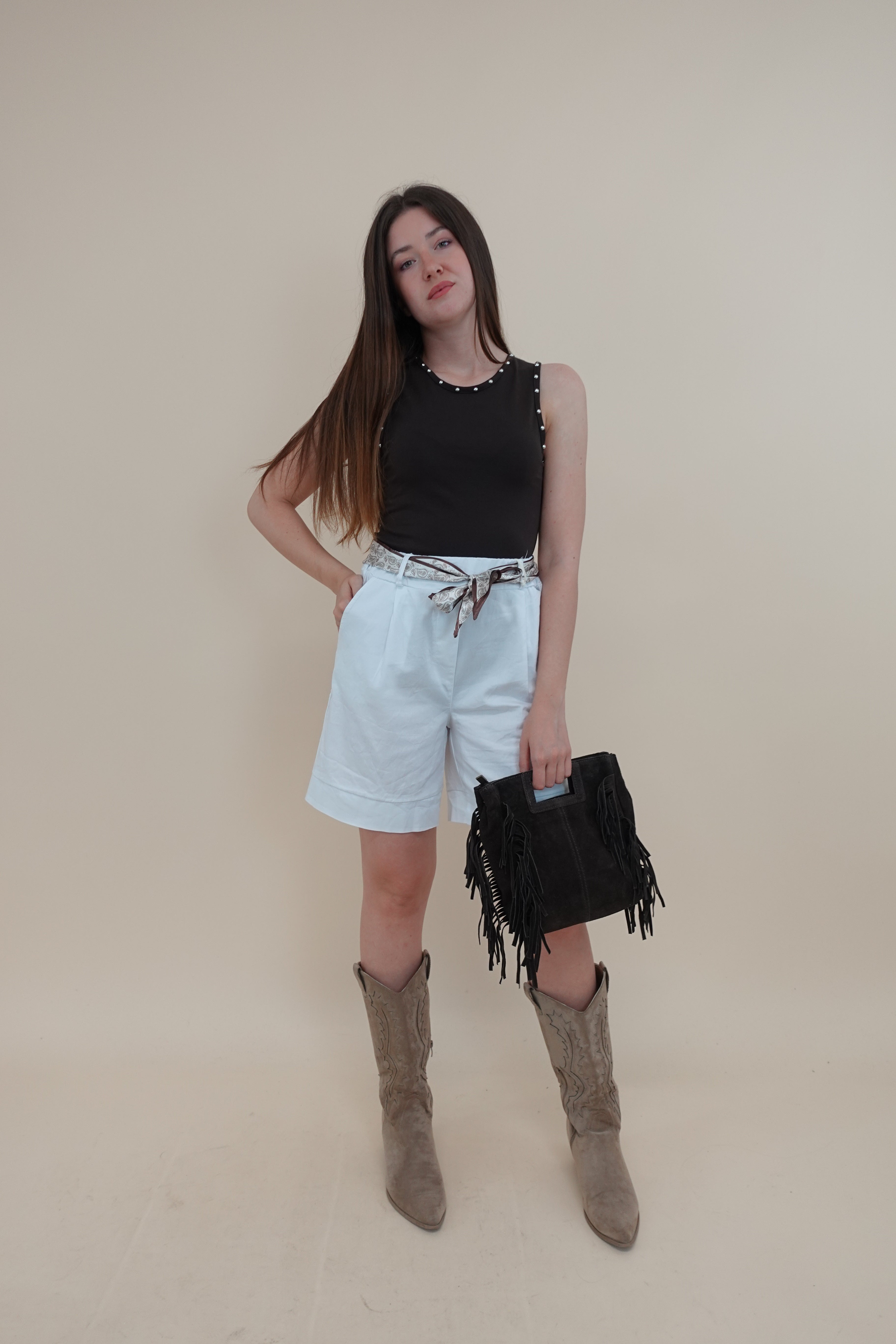 Shorts London Bianco