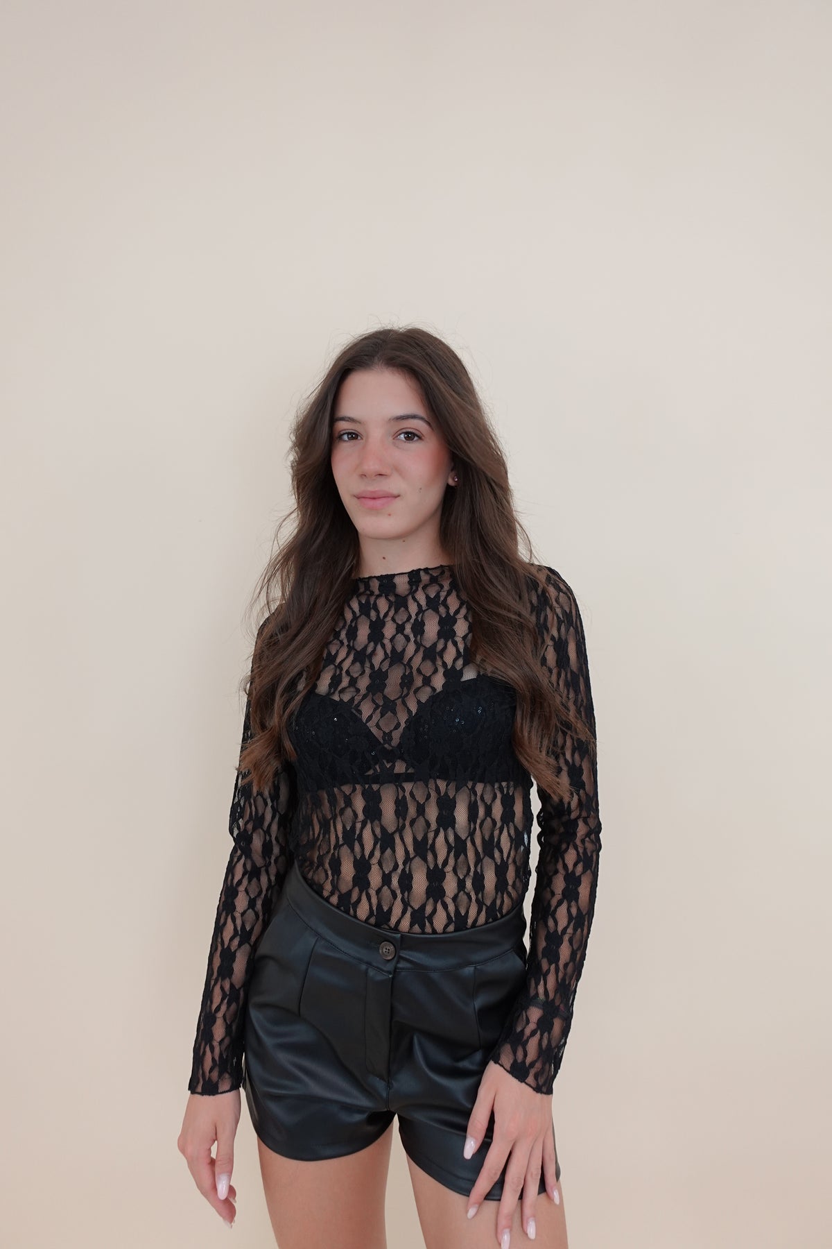 Maglia Pizzo Nera