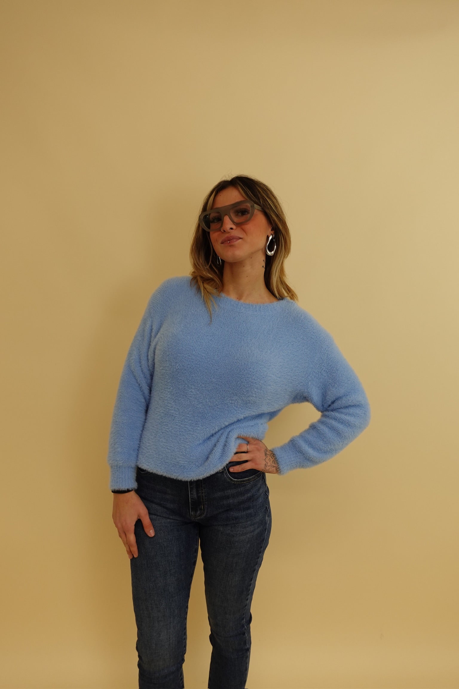 Maglione Comfy Azzurro