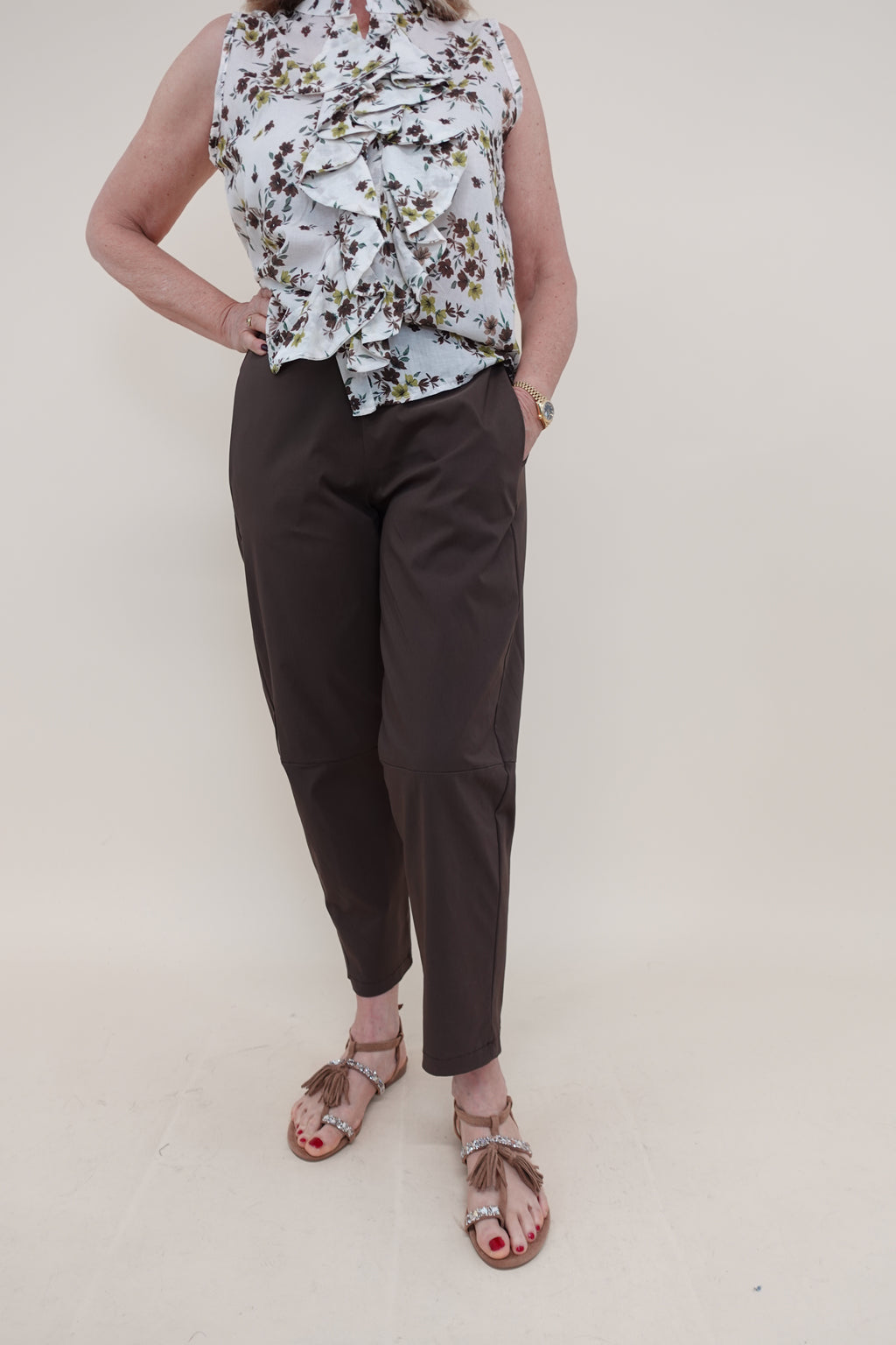 Pantalone Caterina Marrone