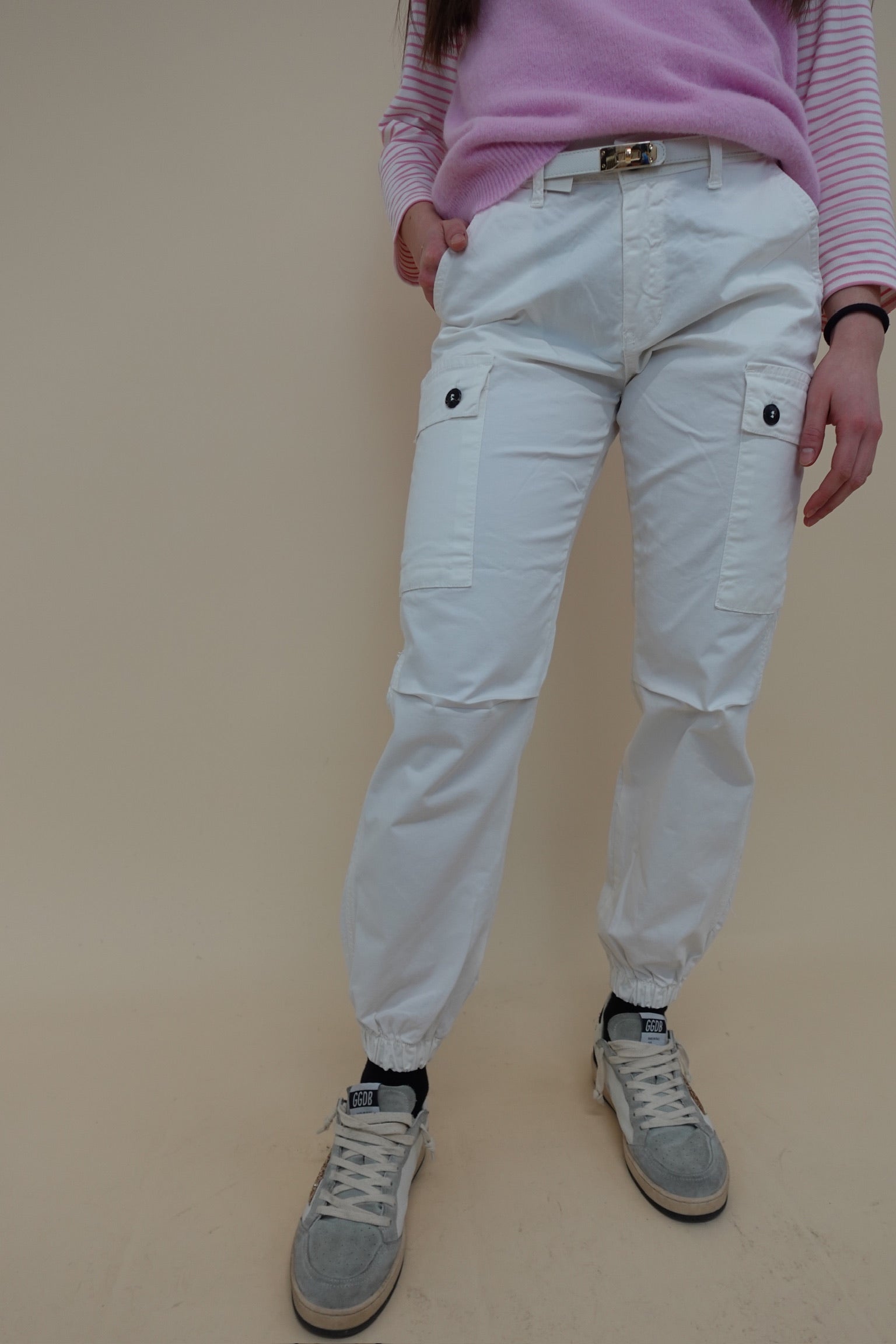 Jeans Cargo White