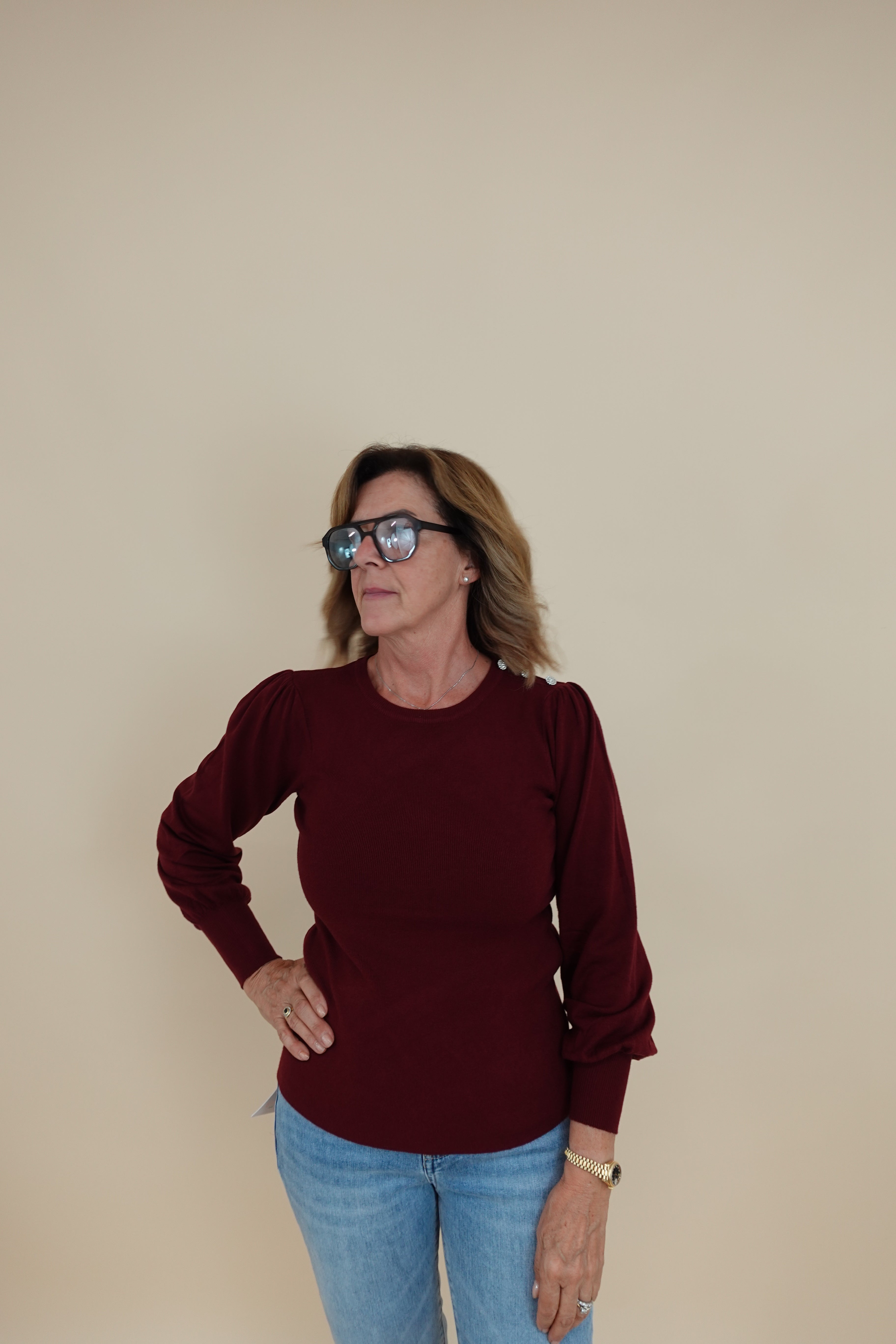 Maglia Sabrina bordeaux