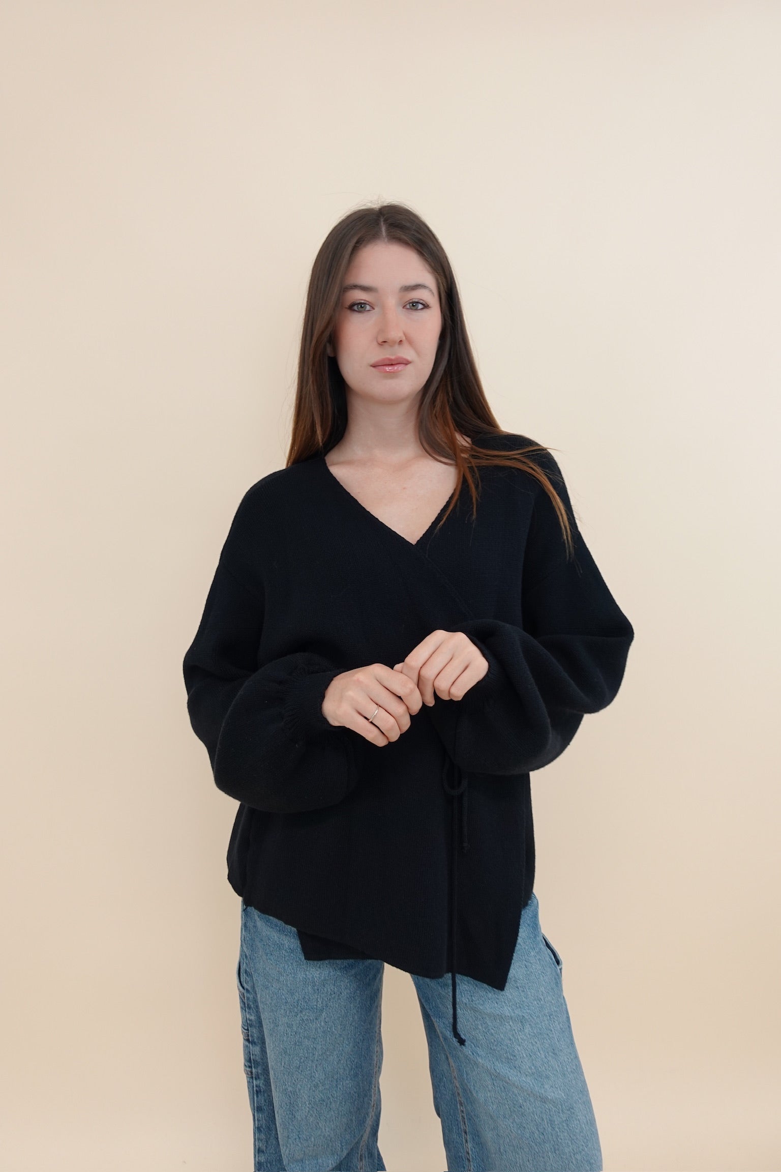 Cardigan Kimono Nero