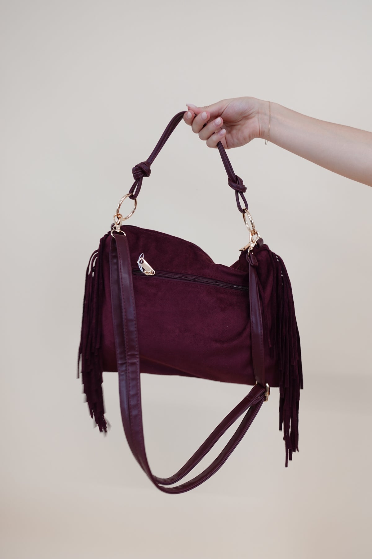 Borsa Everyday Frange Bordeaux