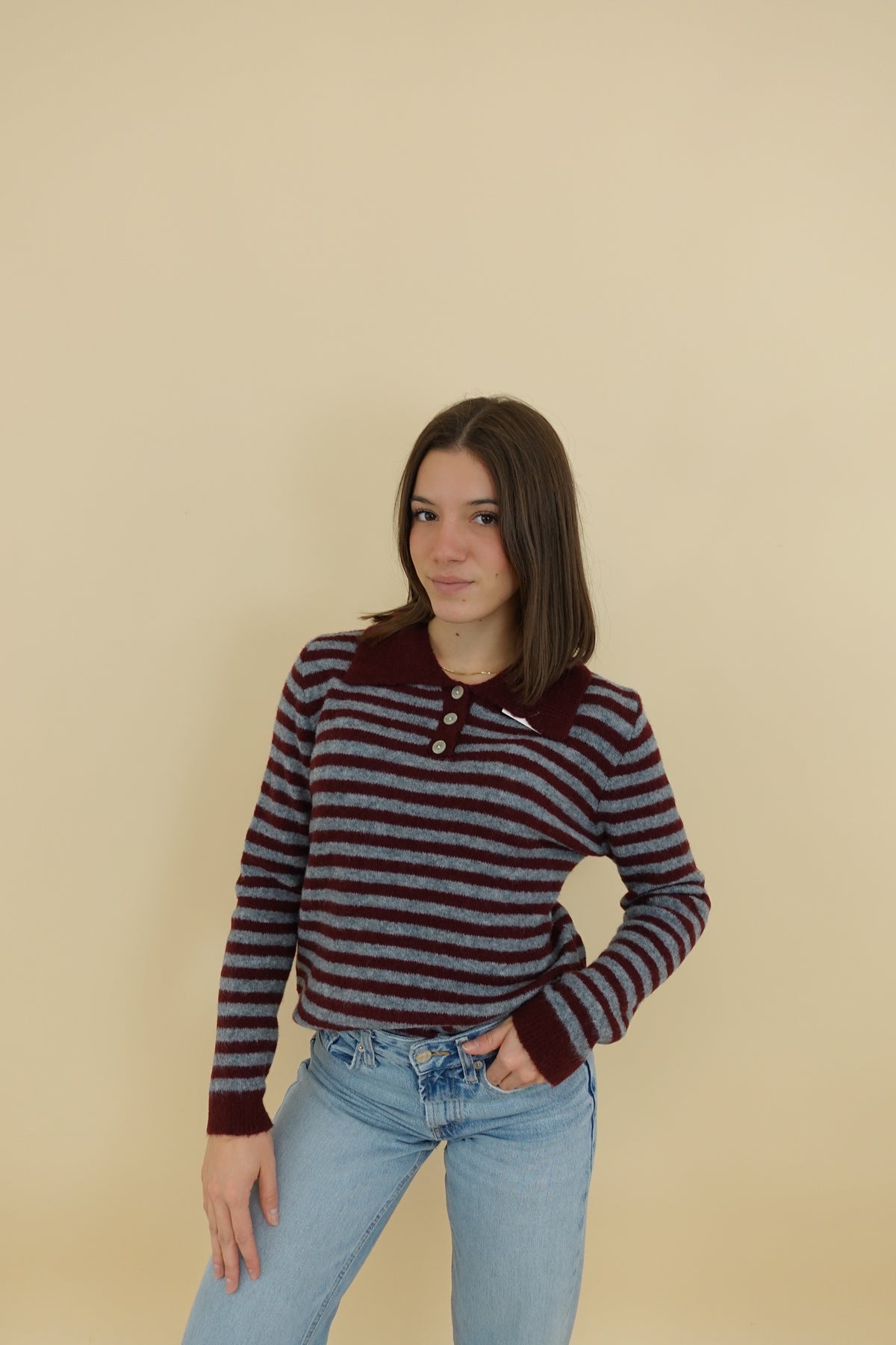 Maglione Francesca Bordeaux
