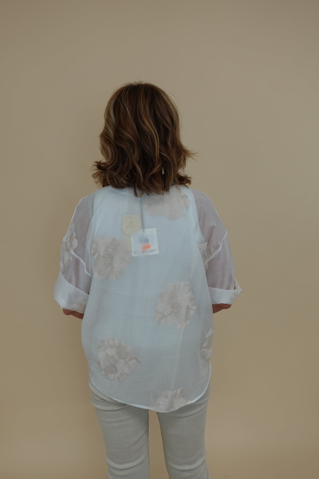 Camicia Flower Bianca