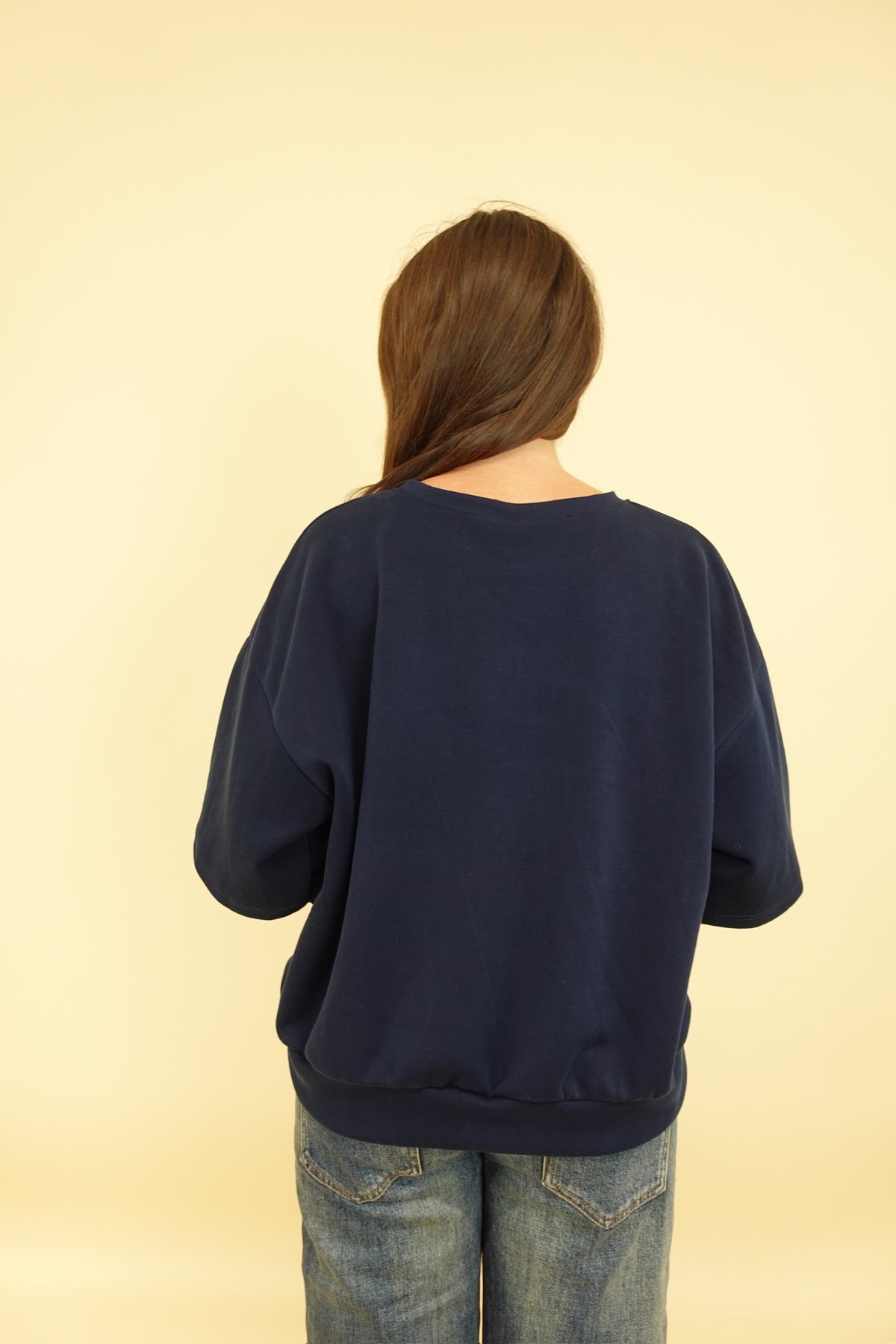 Felpa Camicia Blu