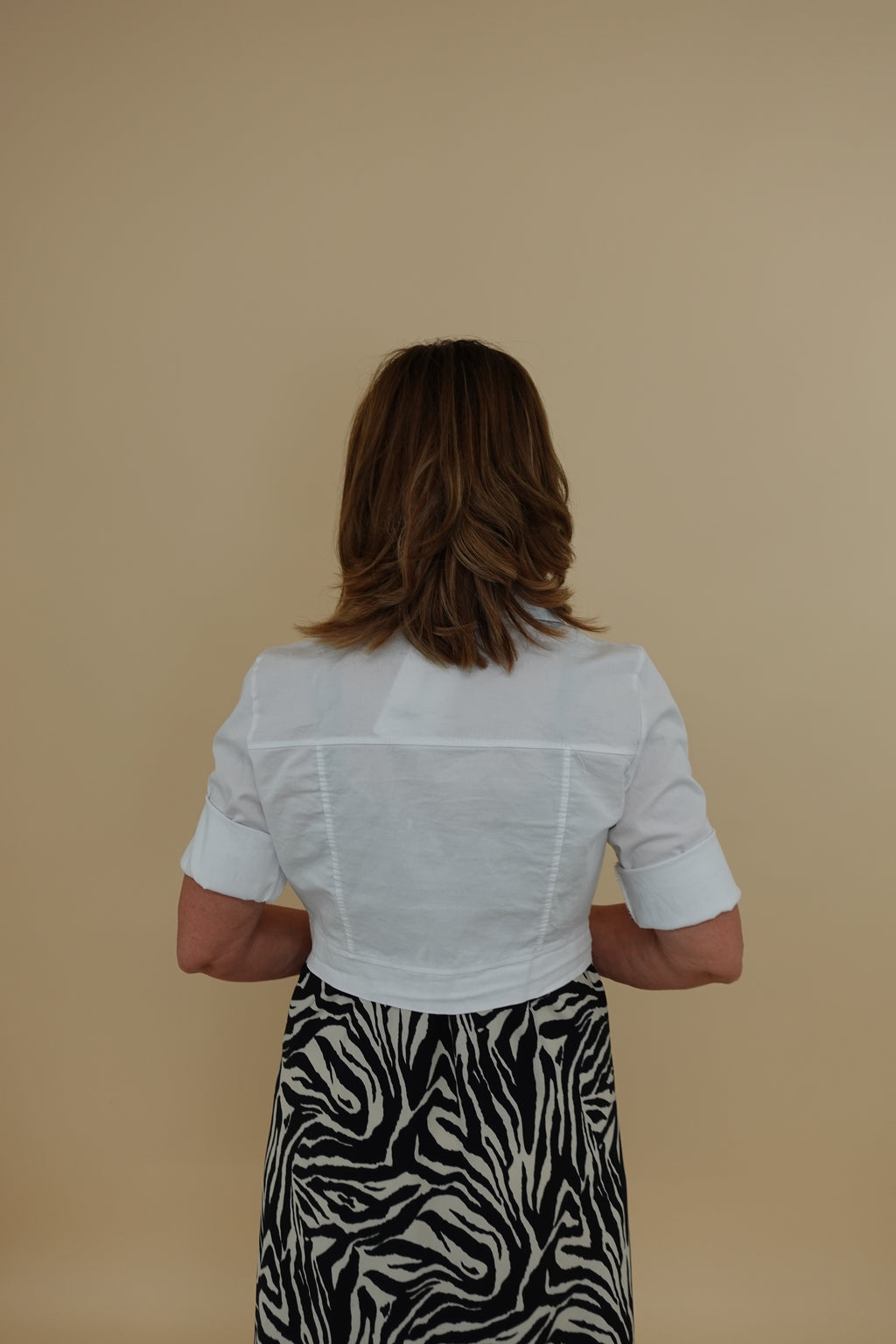 Giacca Crop White