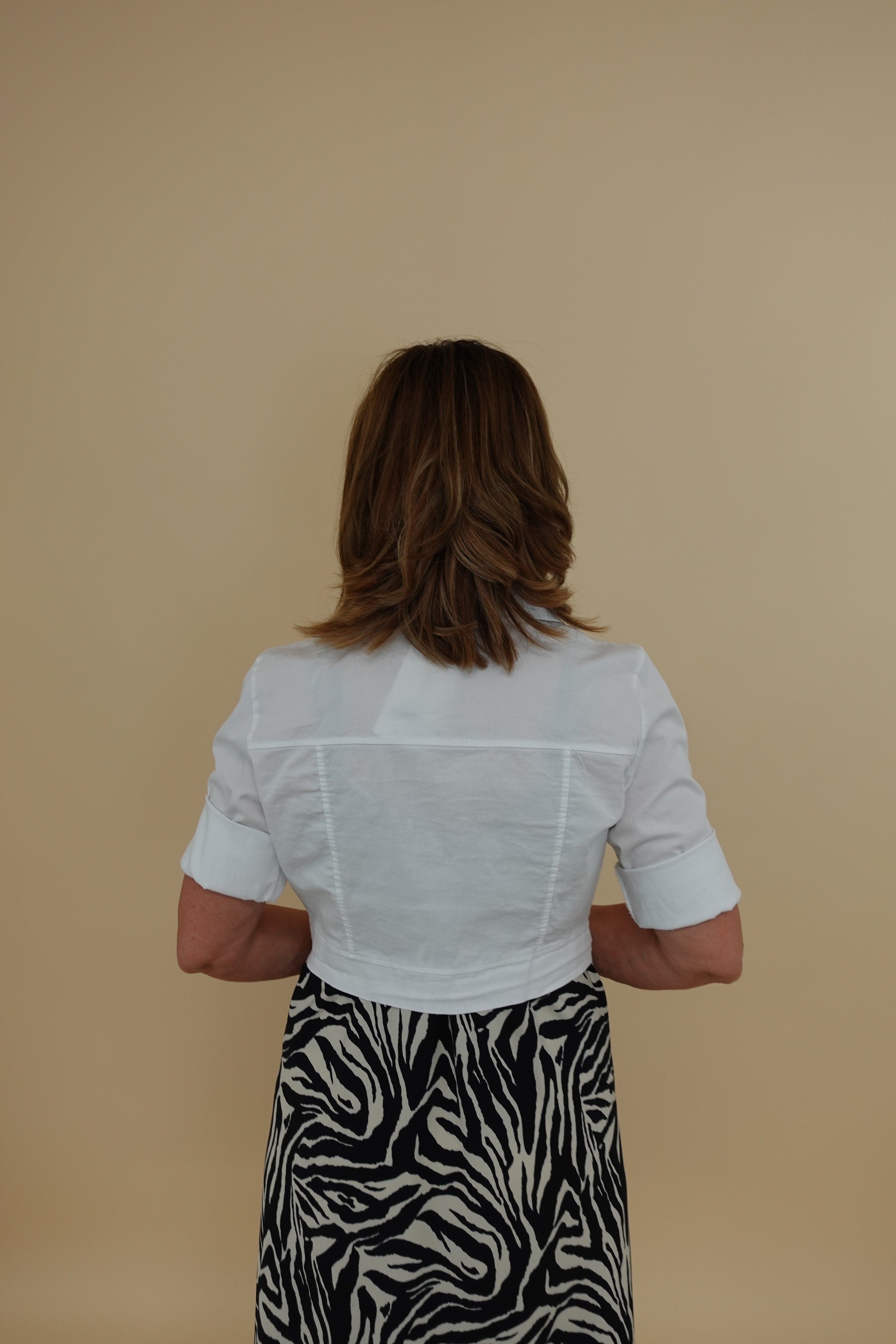 Giacca Crop White