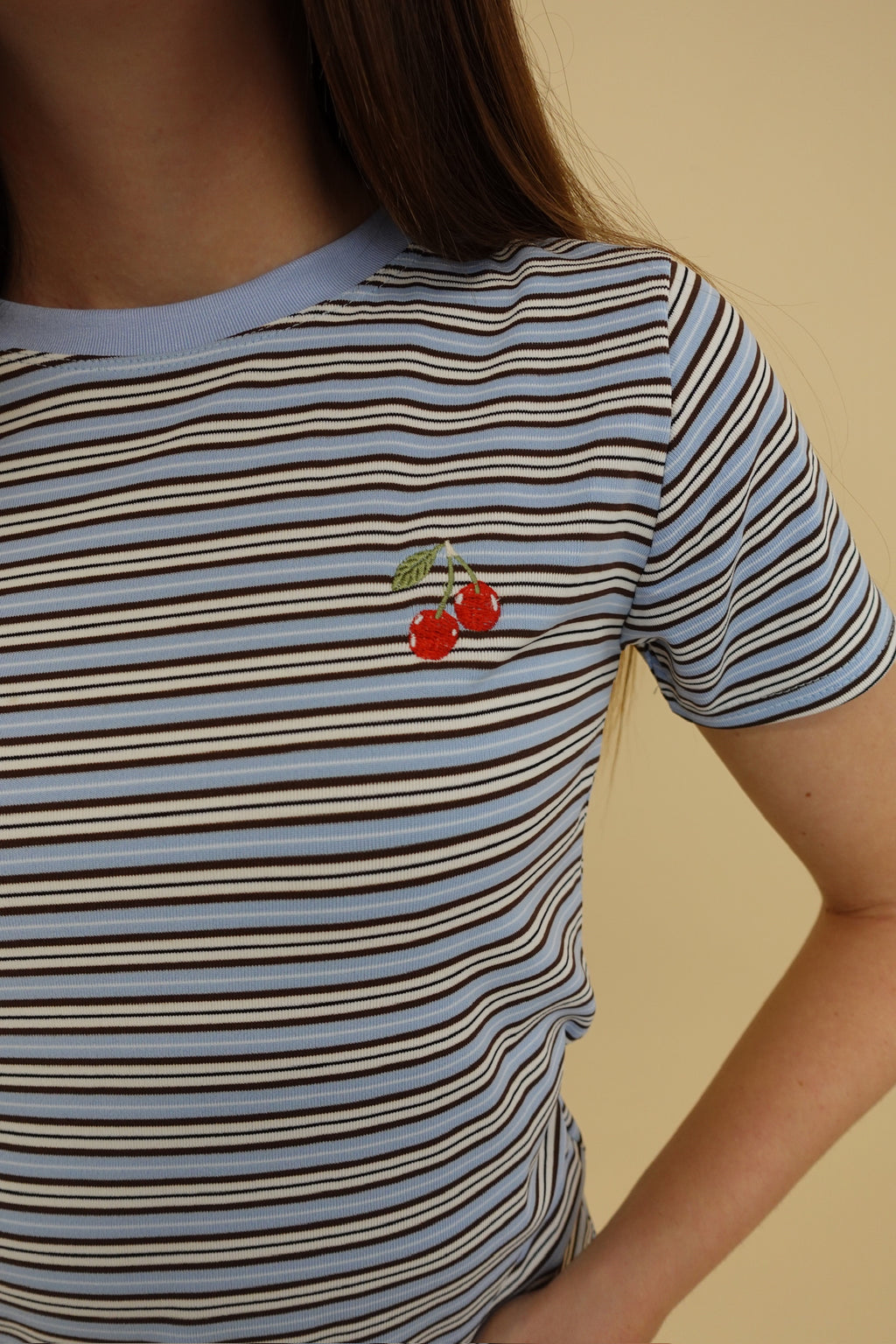 T- Shirt Cherry Azzurra