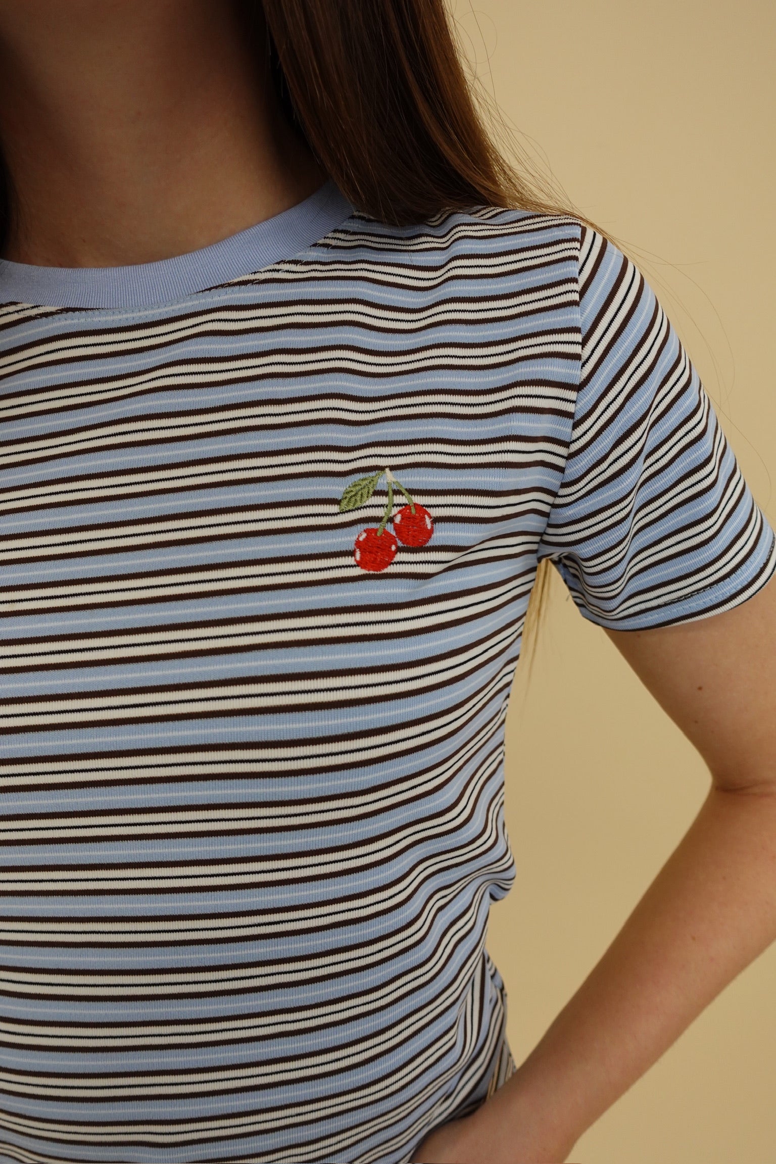 T- Shirt Cherry Azzurra