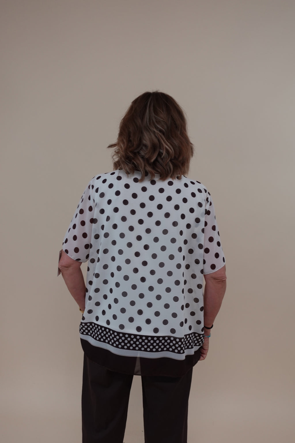 Maglia Over Pois Bianca