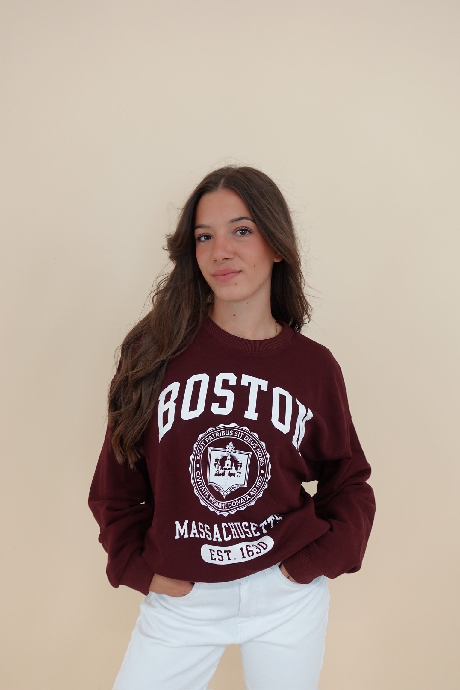 Felpa Boston Bordeaux