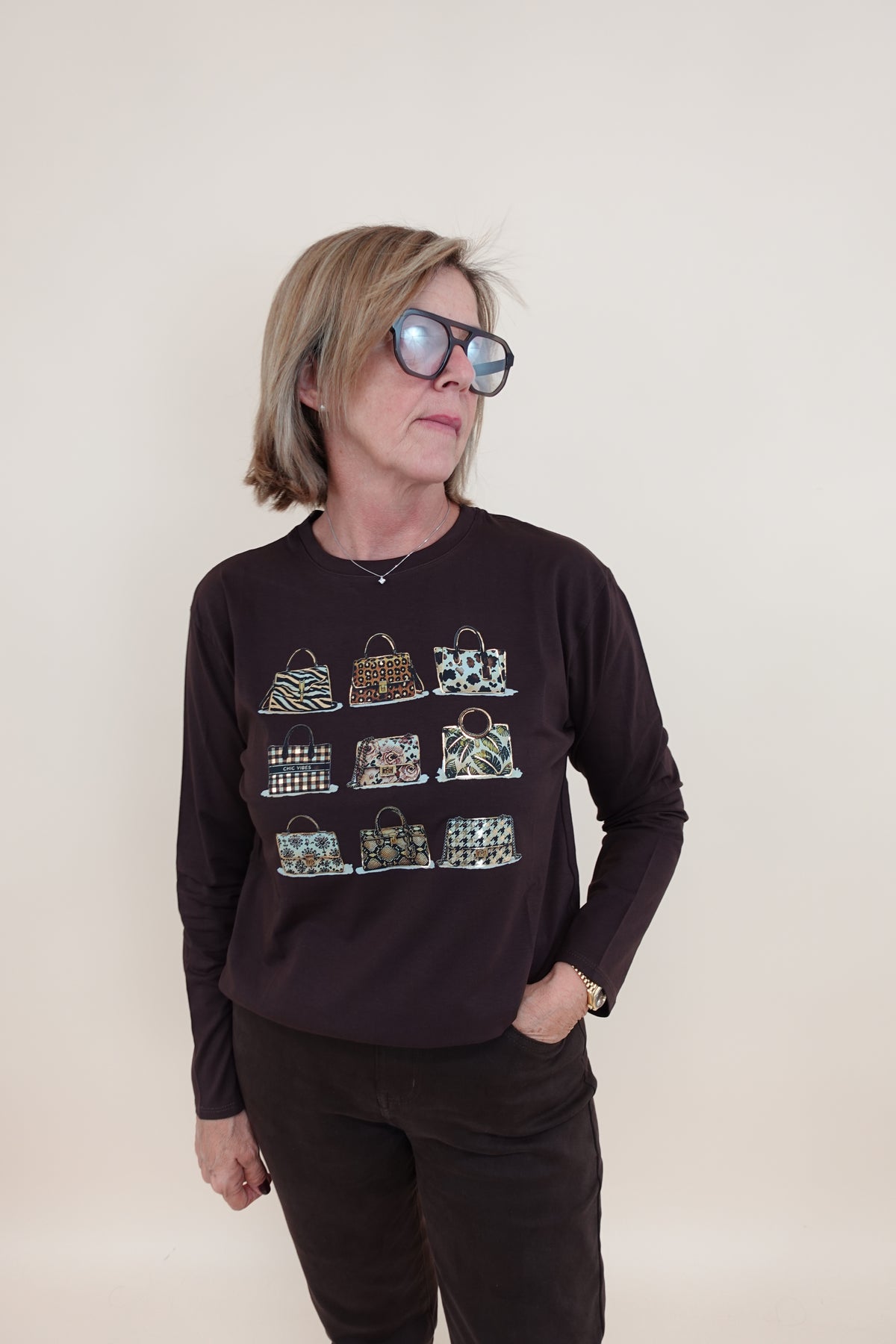 Maglia Long Big Marrone