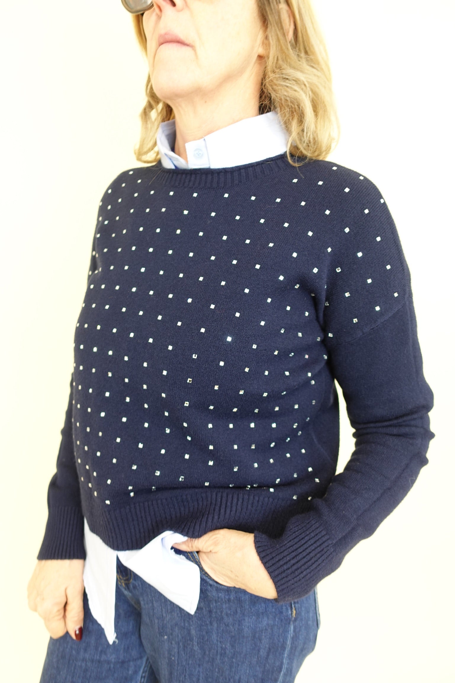 Maglione Samuela Blu