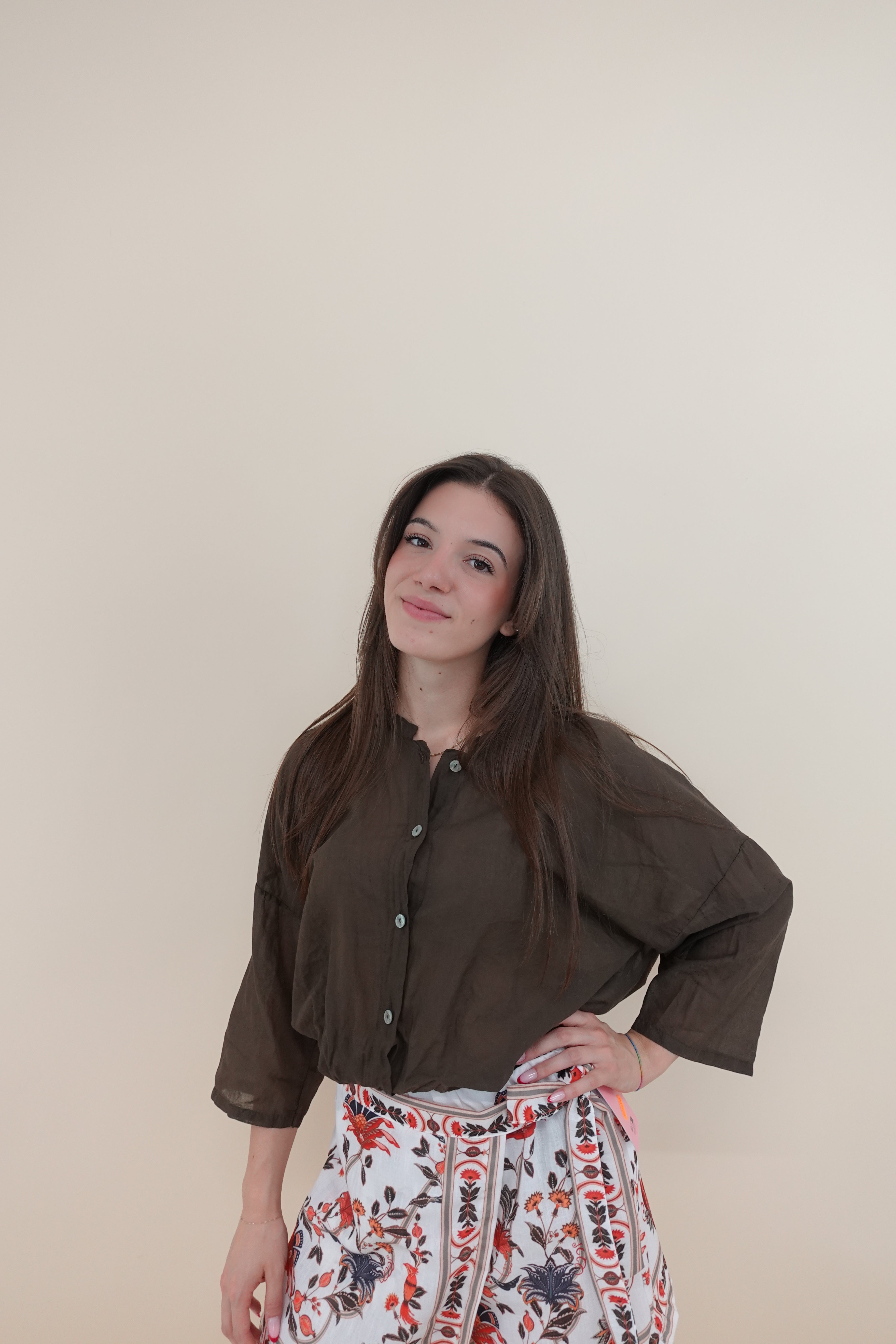 Camicia Formentera Marrone