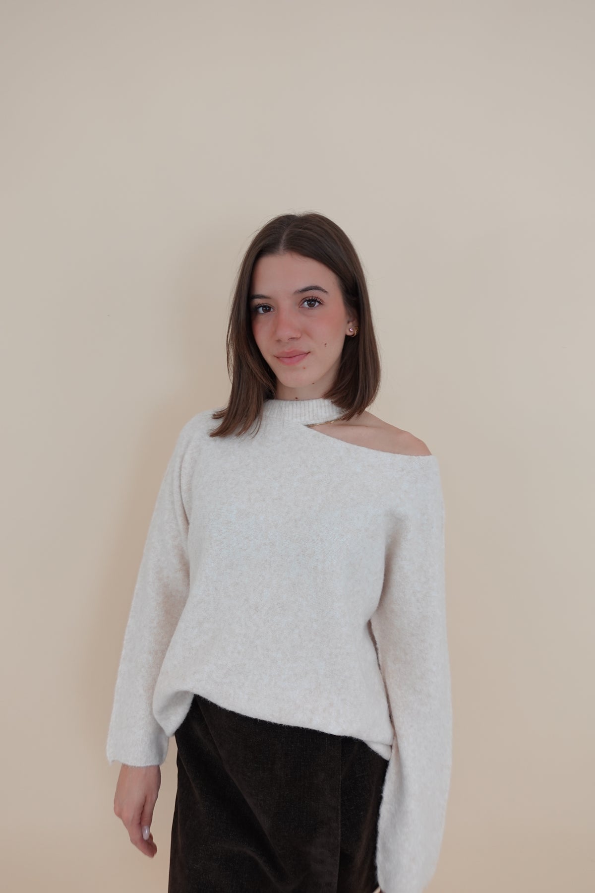Maglione Cut Beige