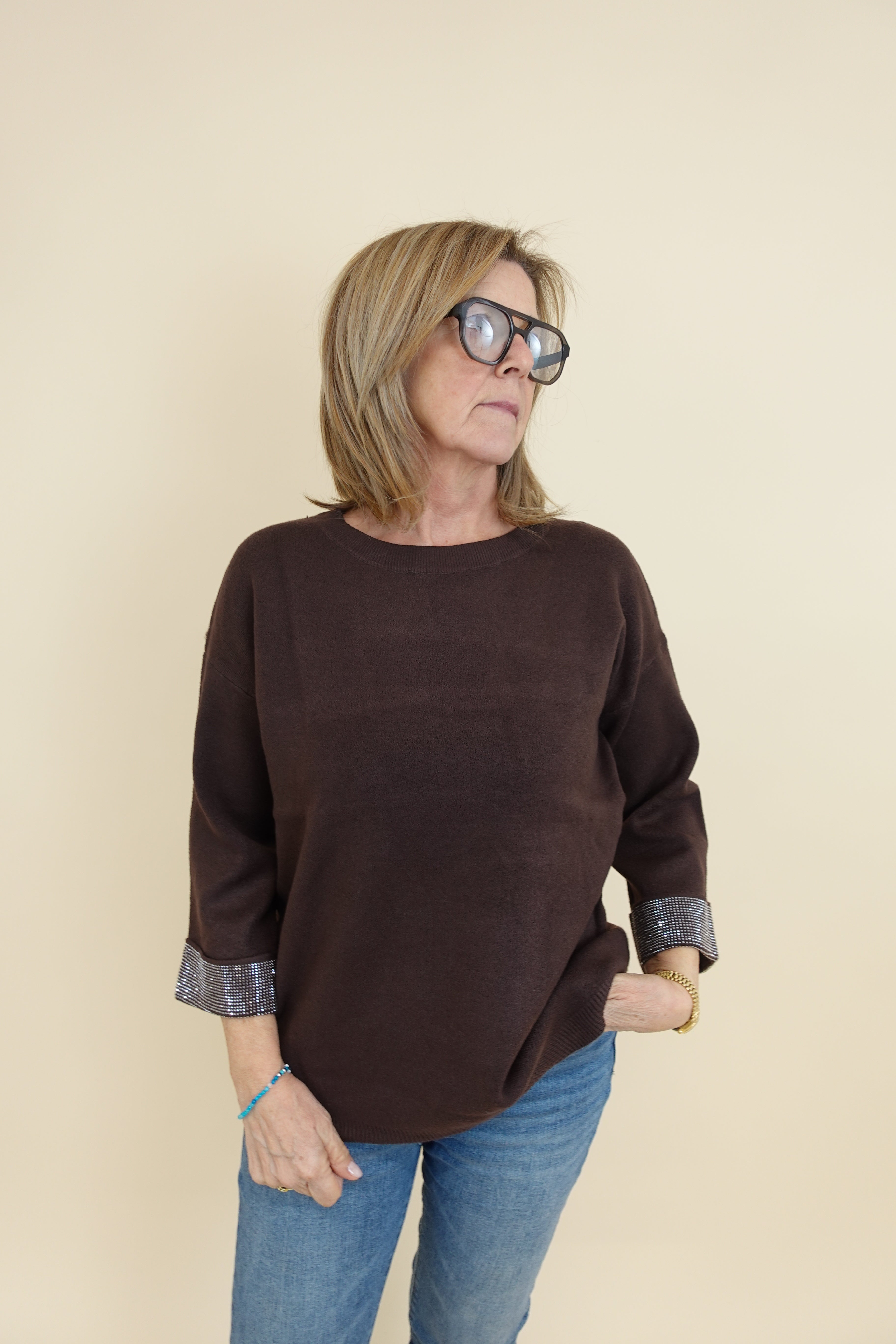 Maglione Angela Marrone