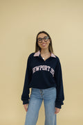 Felpa Newport Blu e Rosa