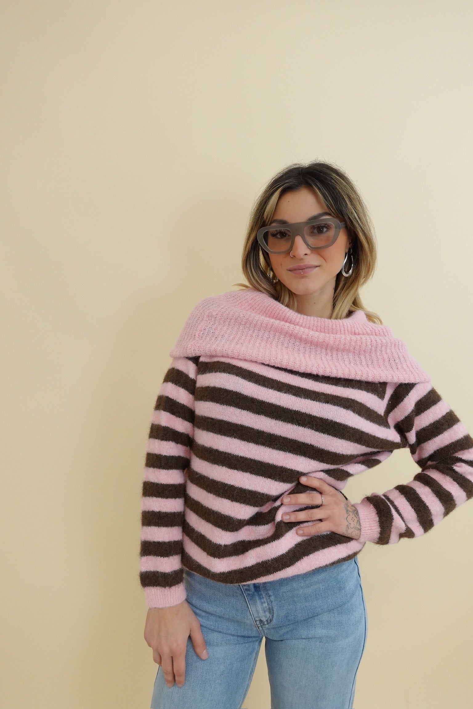 Maglione Lucrezia Rosa