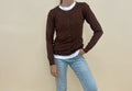 Cardigan Easy Small Marrone