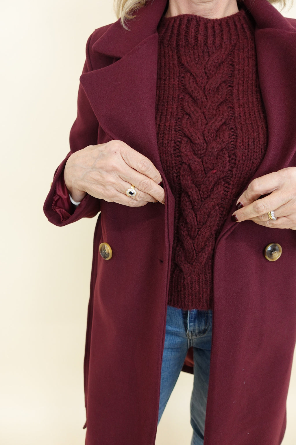 Cappotto Winter Shorts Bordeaux