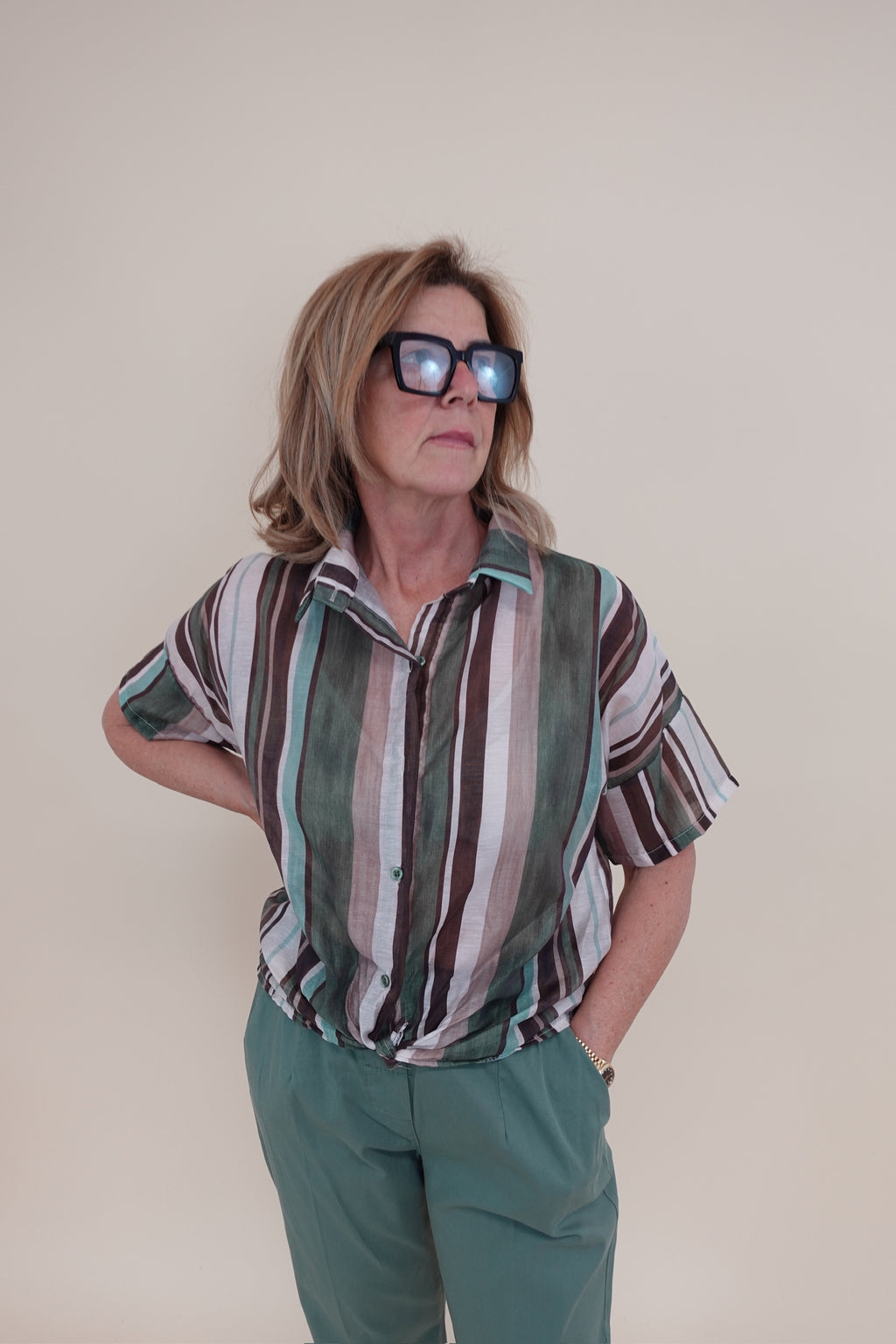 Camicia Vintage Verde