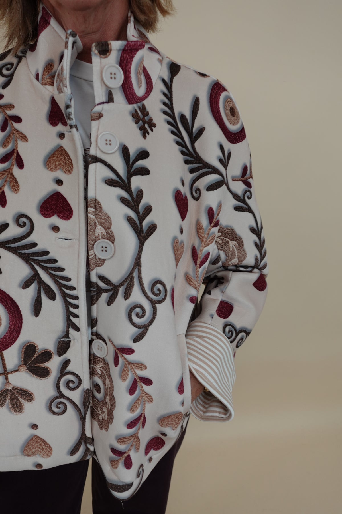 Giacca Neoprene Fantasy Beige
