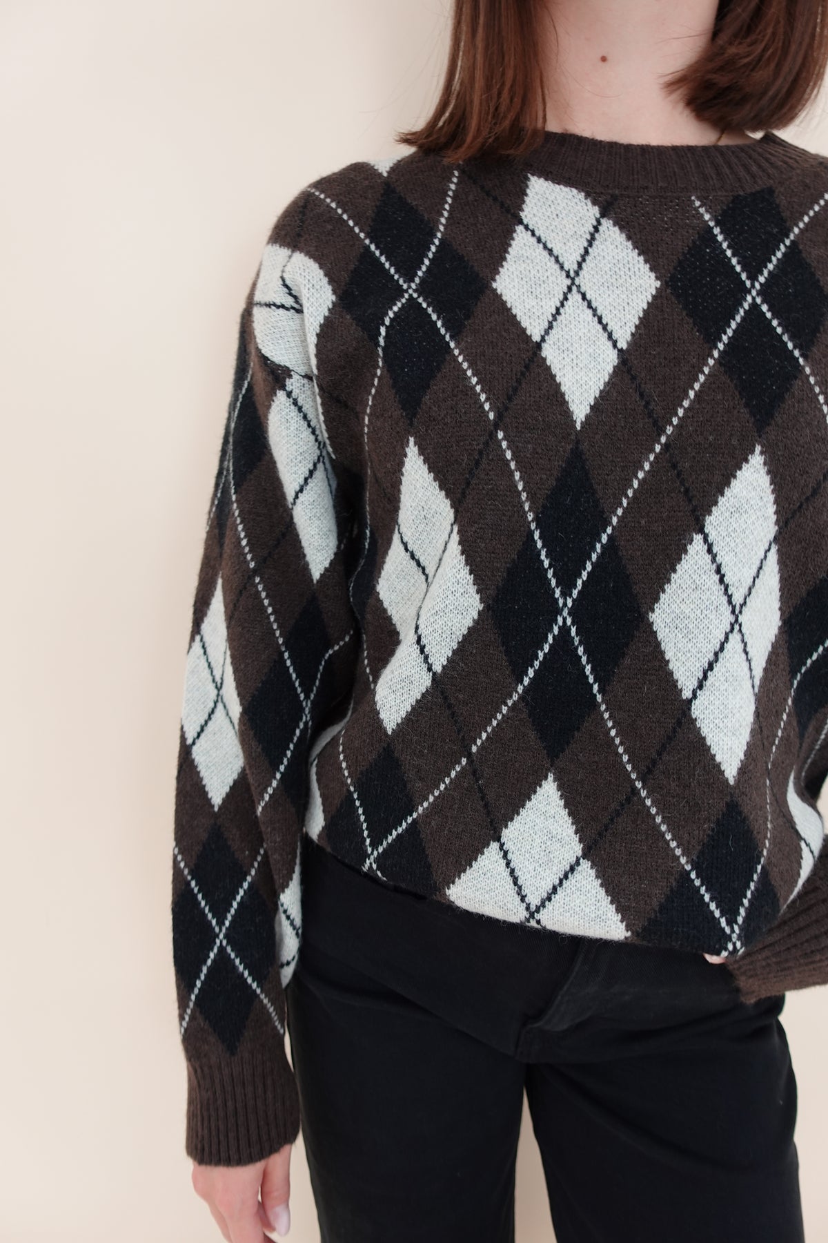 Maglione Scacchi Brown