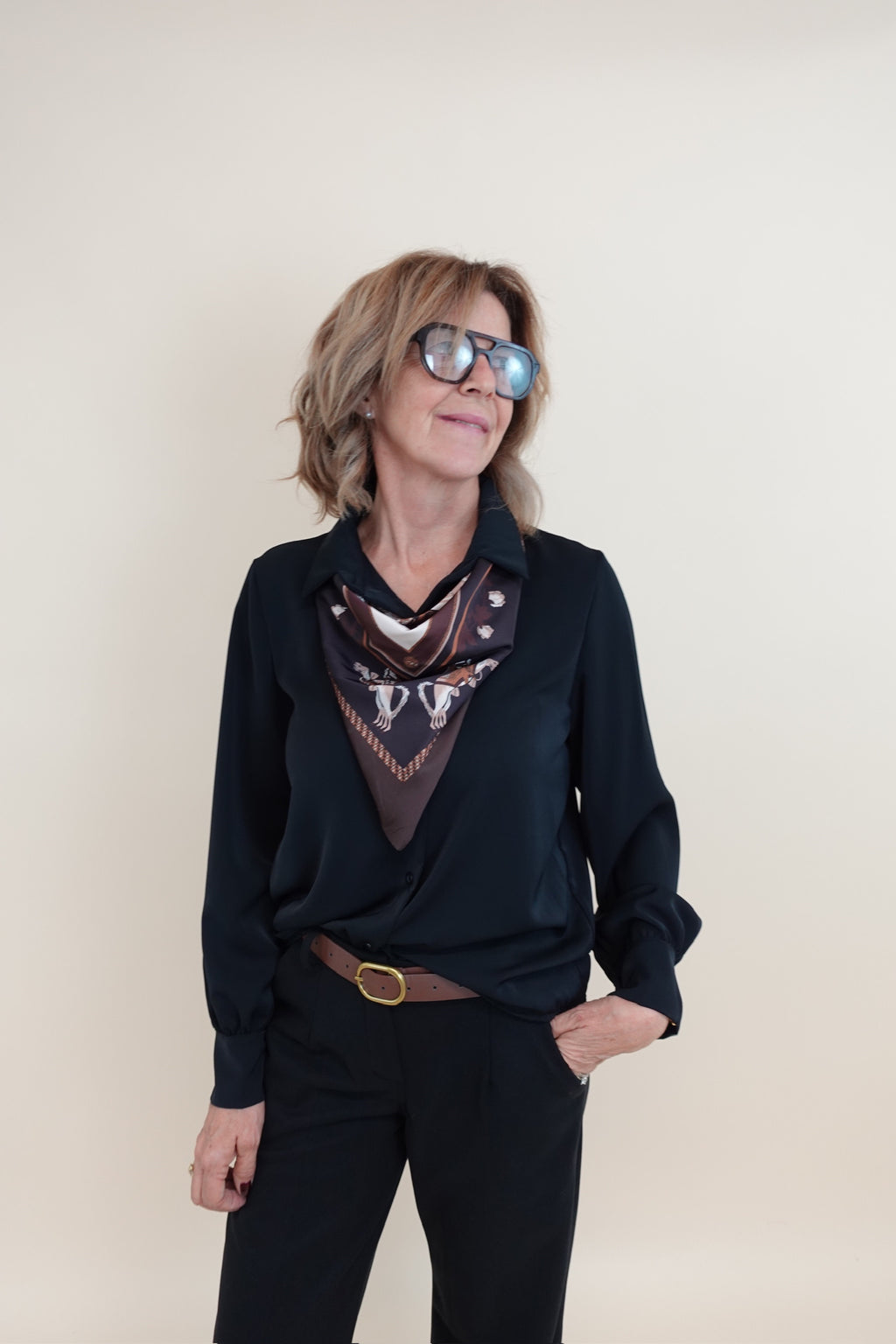 Camicia Bandana Nera