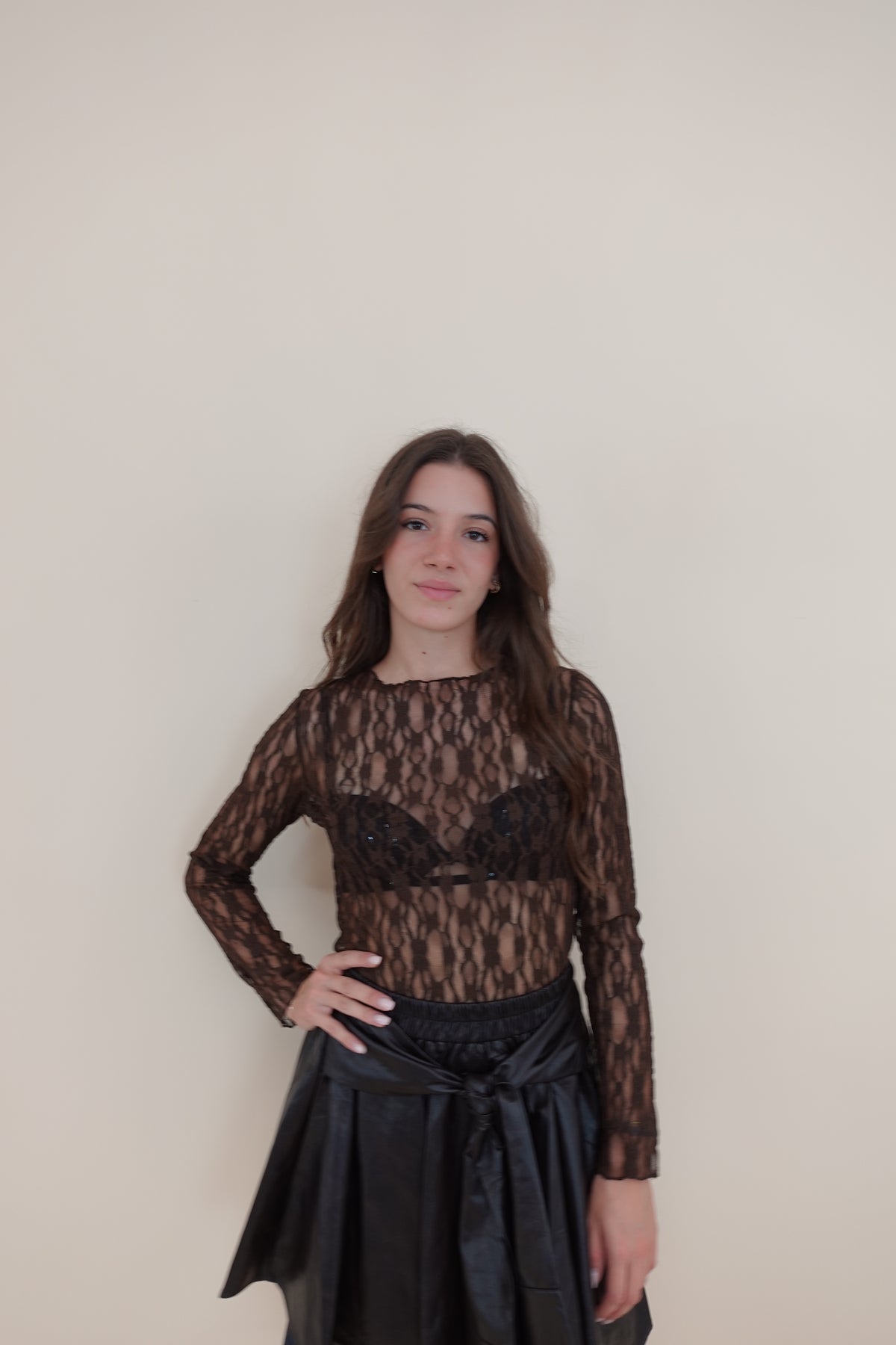 Maglia Pizzo Marrone
