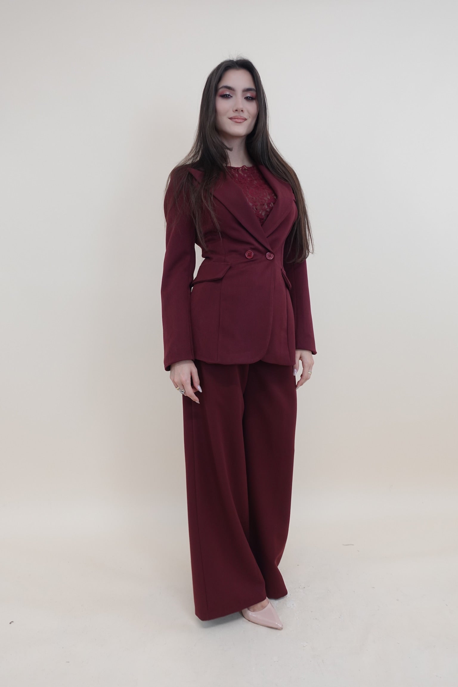 Giacca Lacci Bordeaux