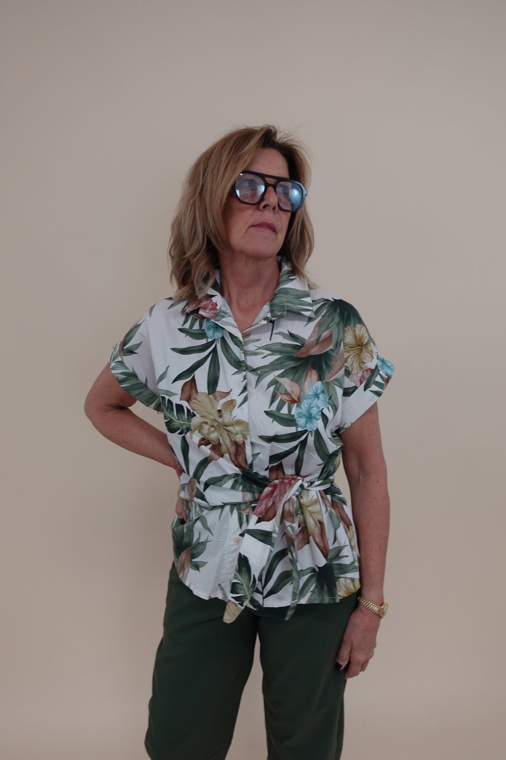 Camicia Hawaii Verde