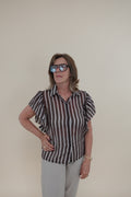 Camicia Line Marrone