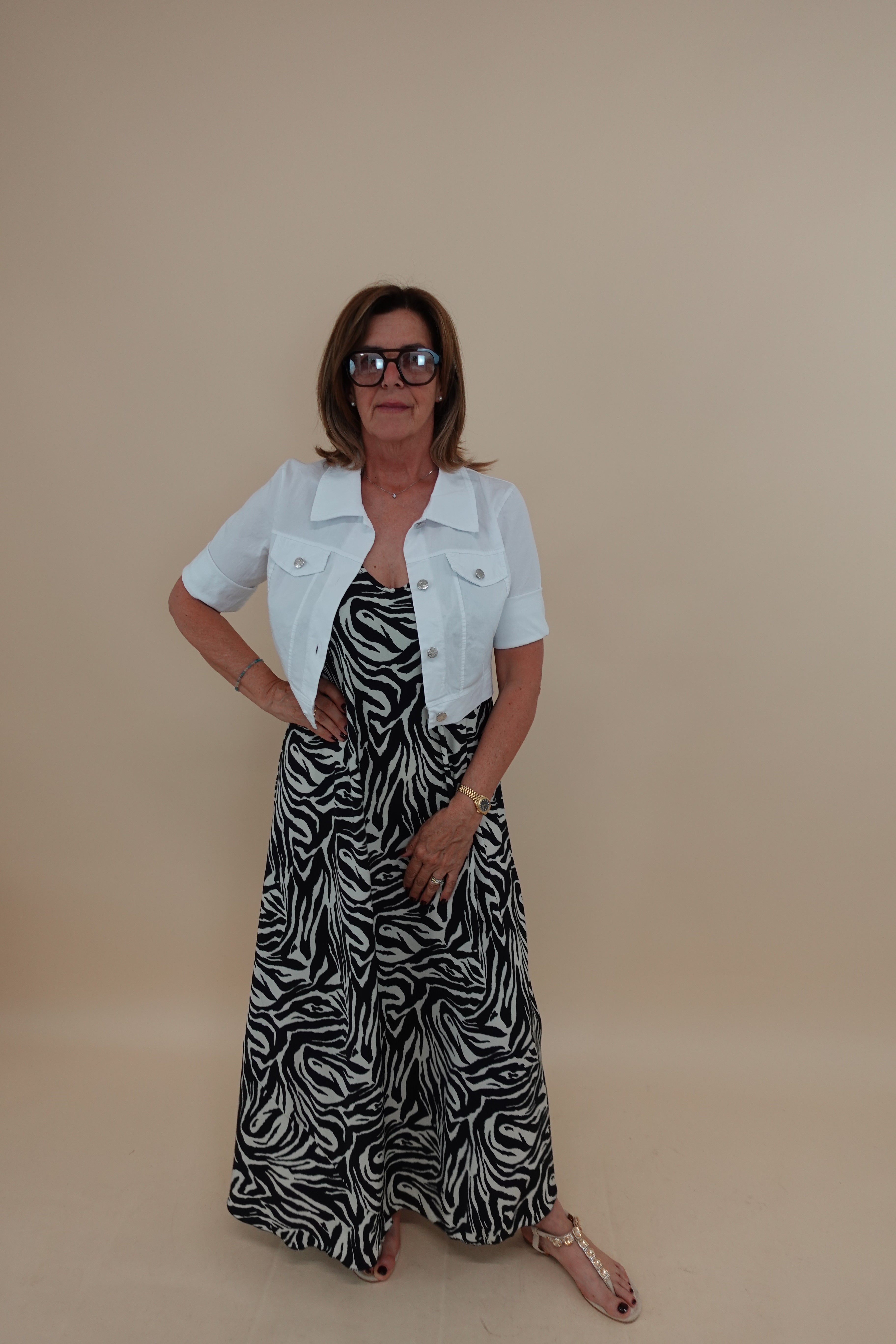 Giacca Crop White