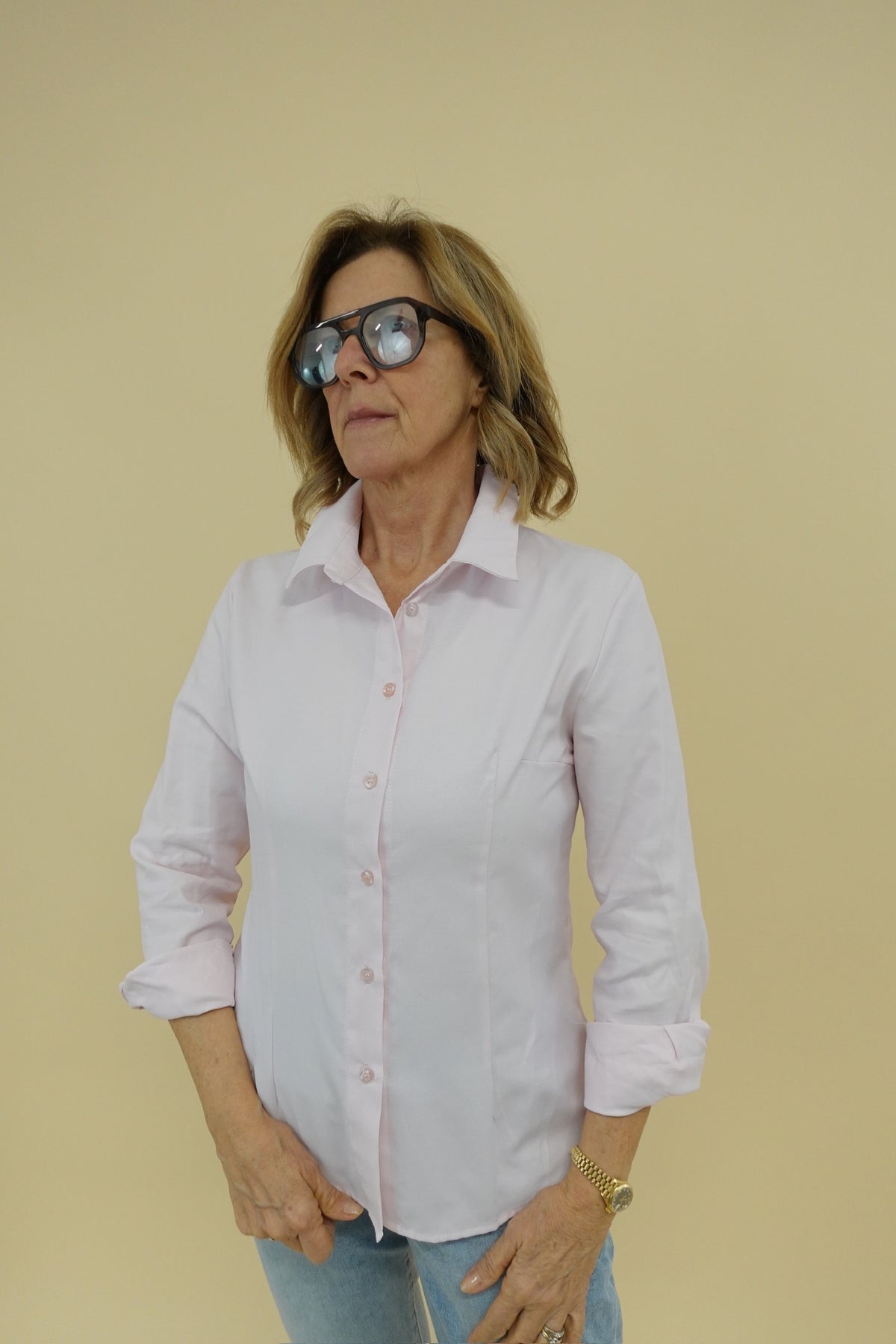 Camicia Basic Rosa