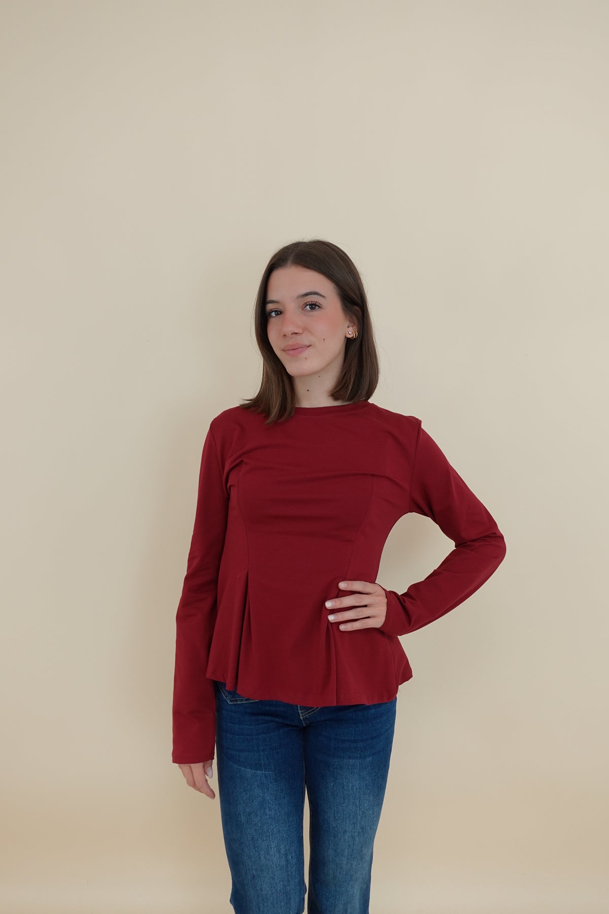 Maglia Ballerina Bordeaux
