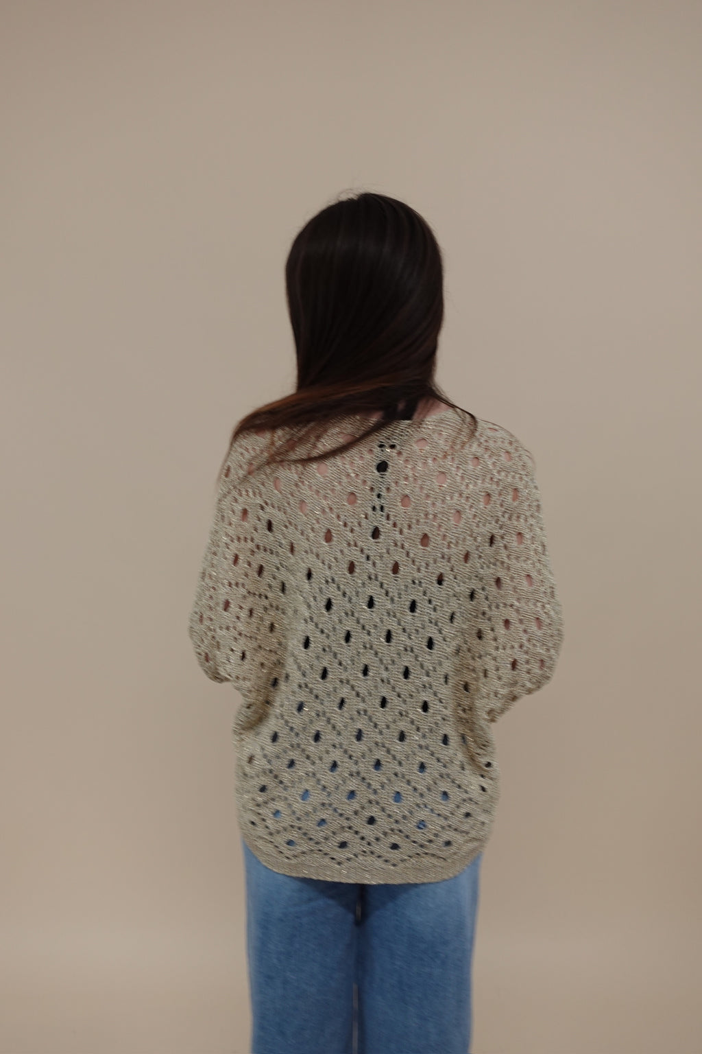 Cardigan Gold Traforato