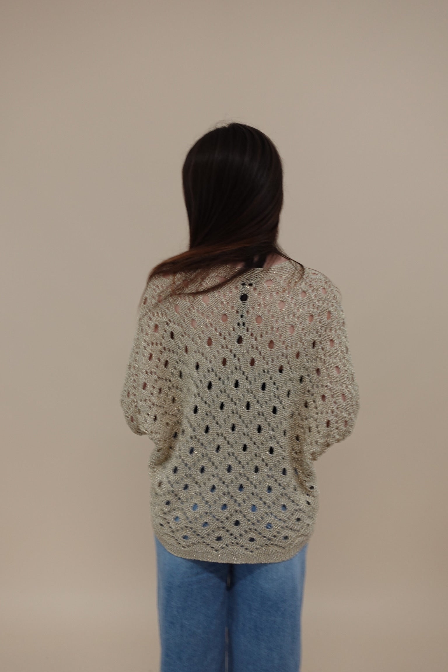 Cardigan Gold Traforato