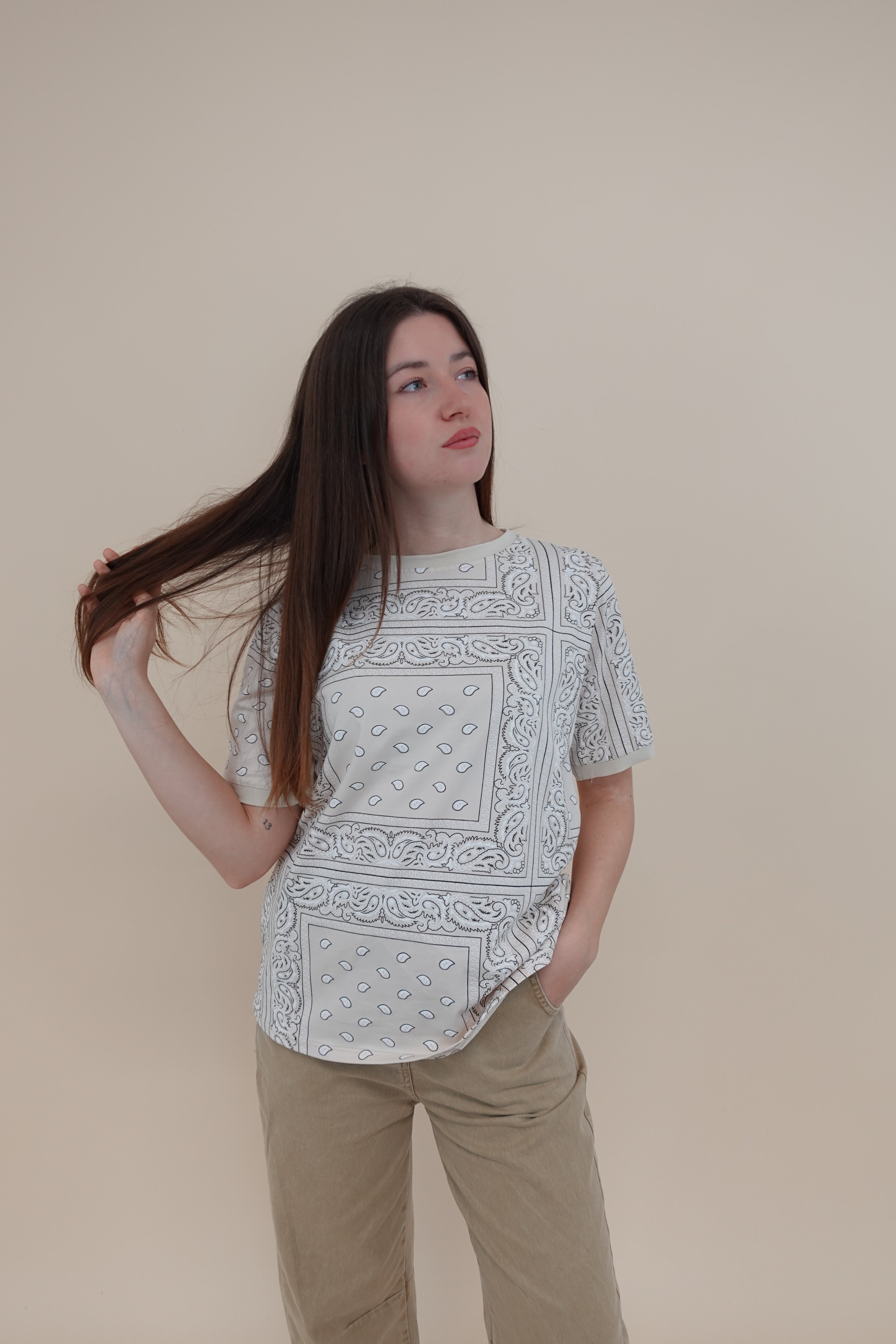 T-shirt Bandana Beige