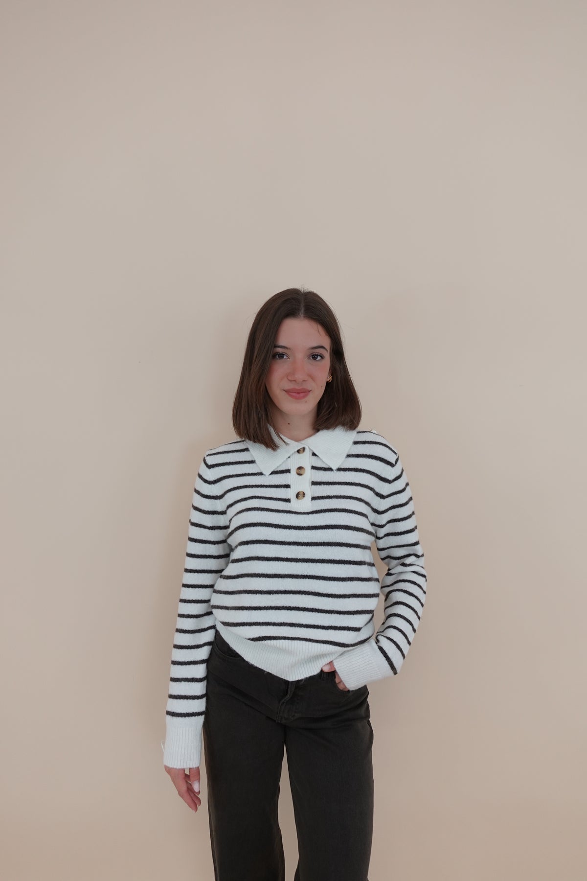 Maglione Line Bianco