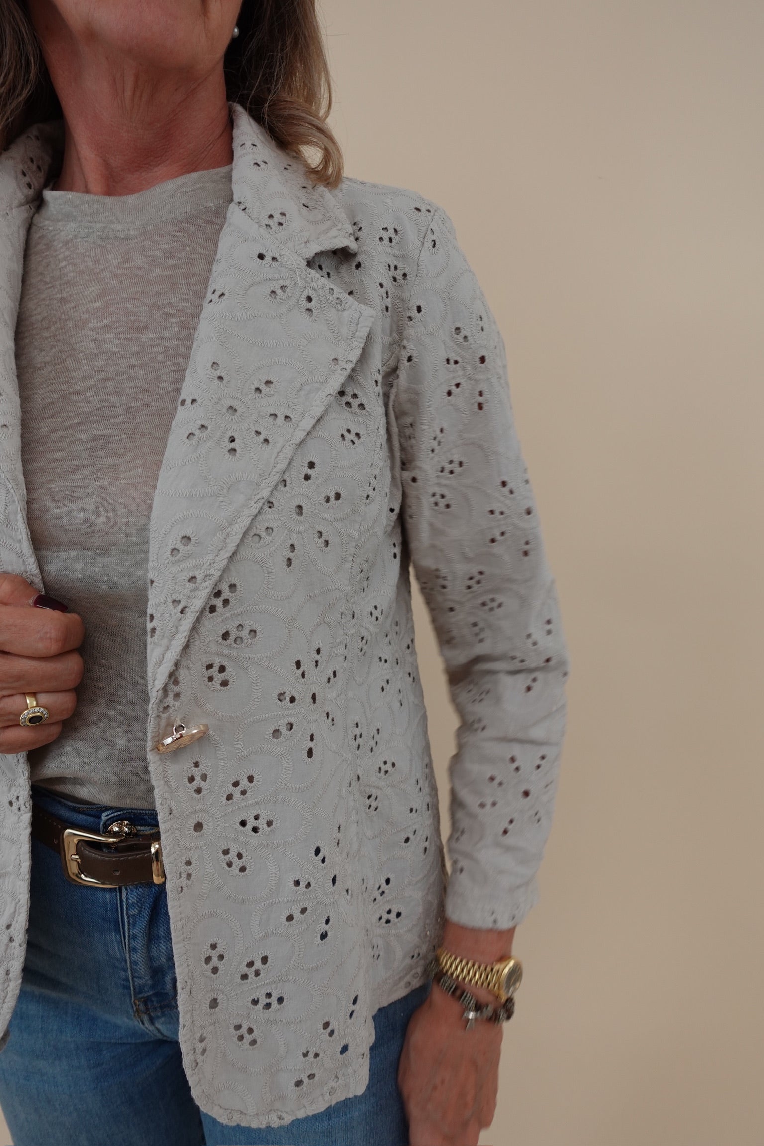 Giacca Margherita Beige