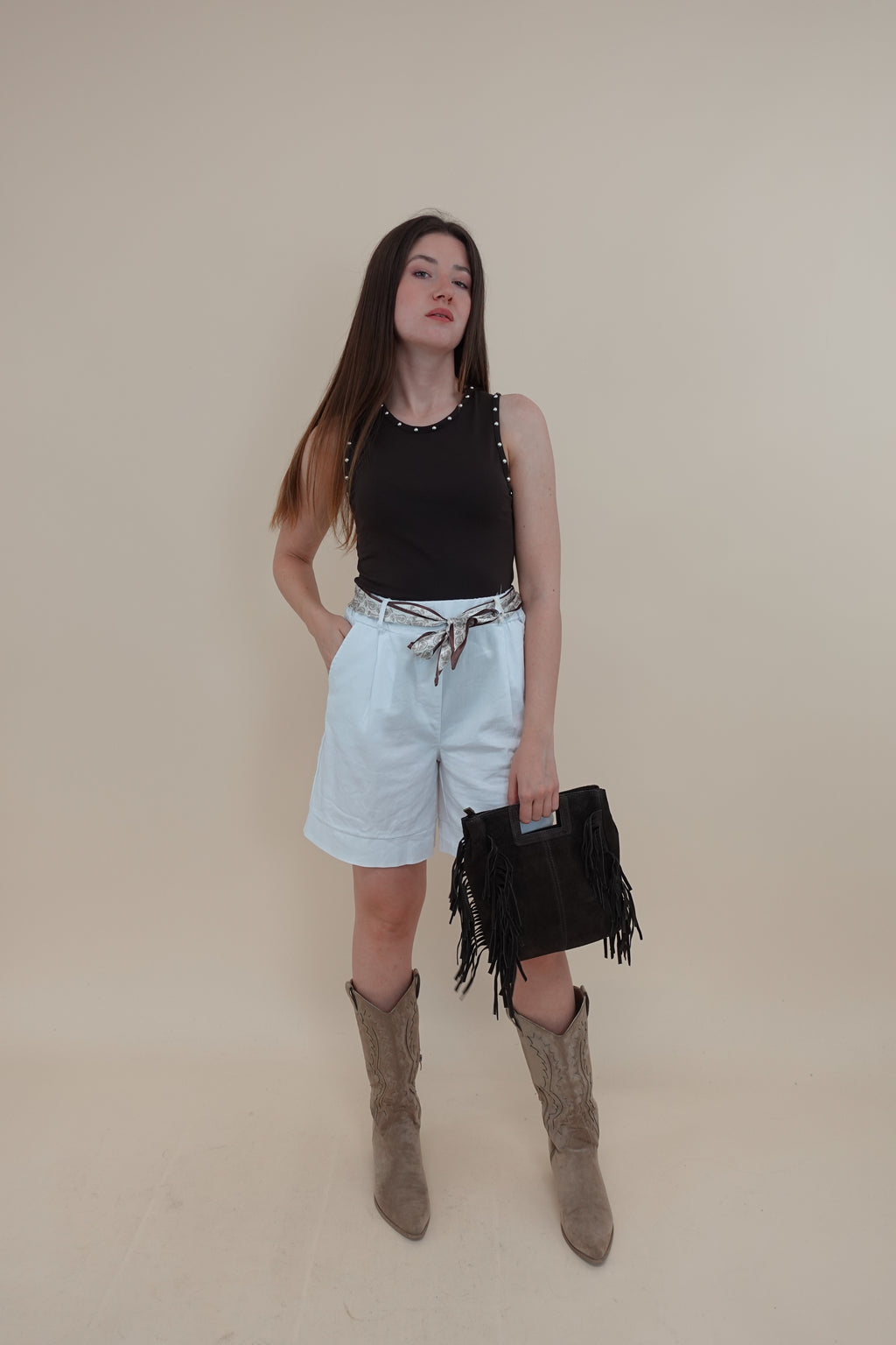 Shorts London Bianco