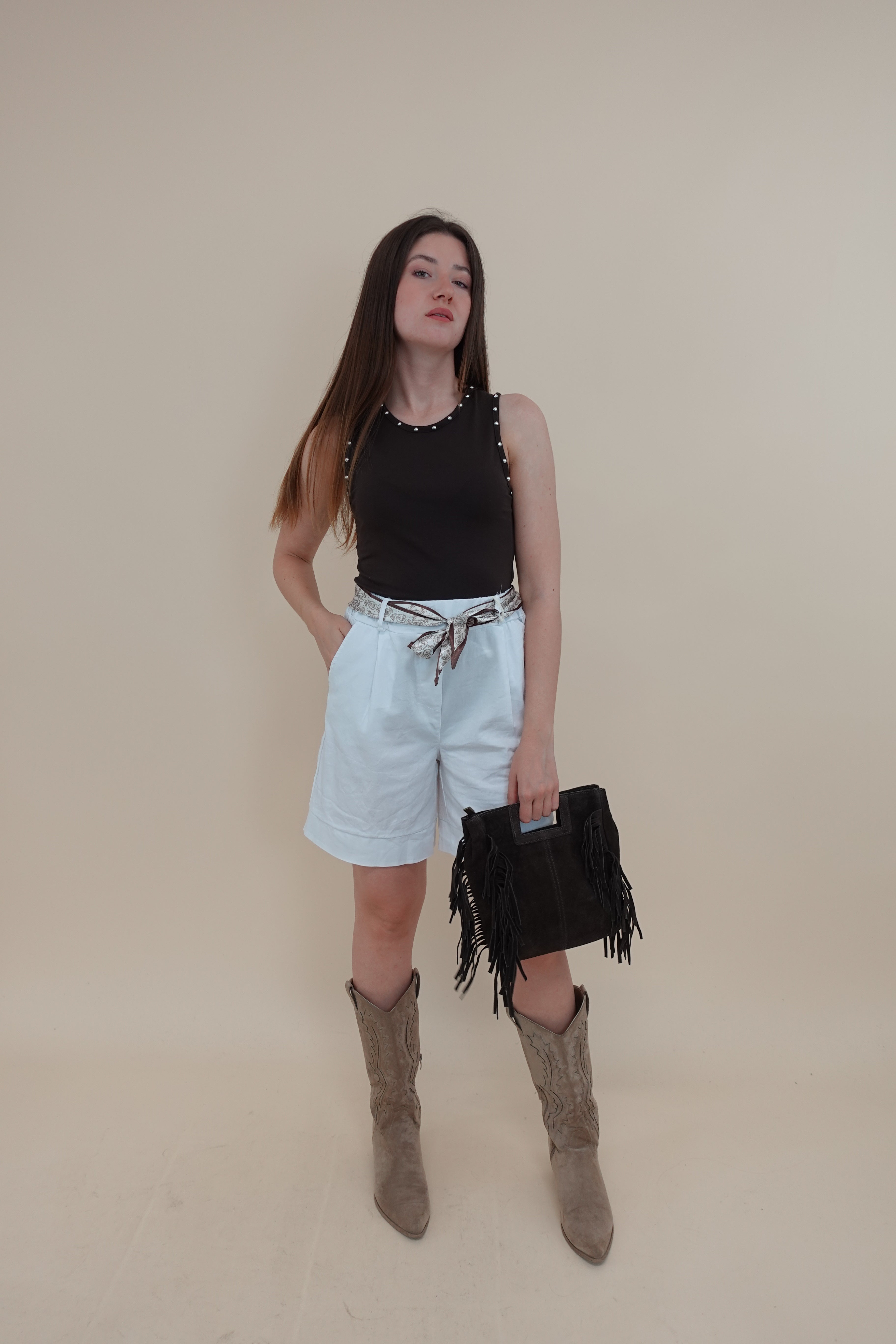 Shorts London Bianco