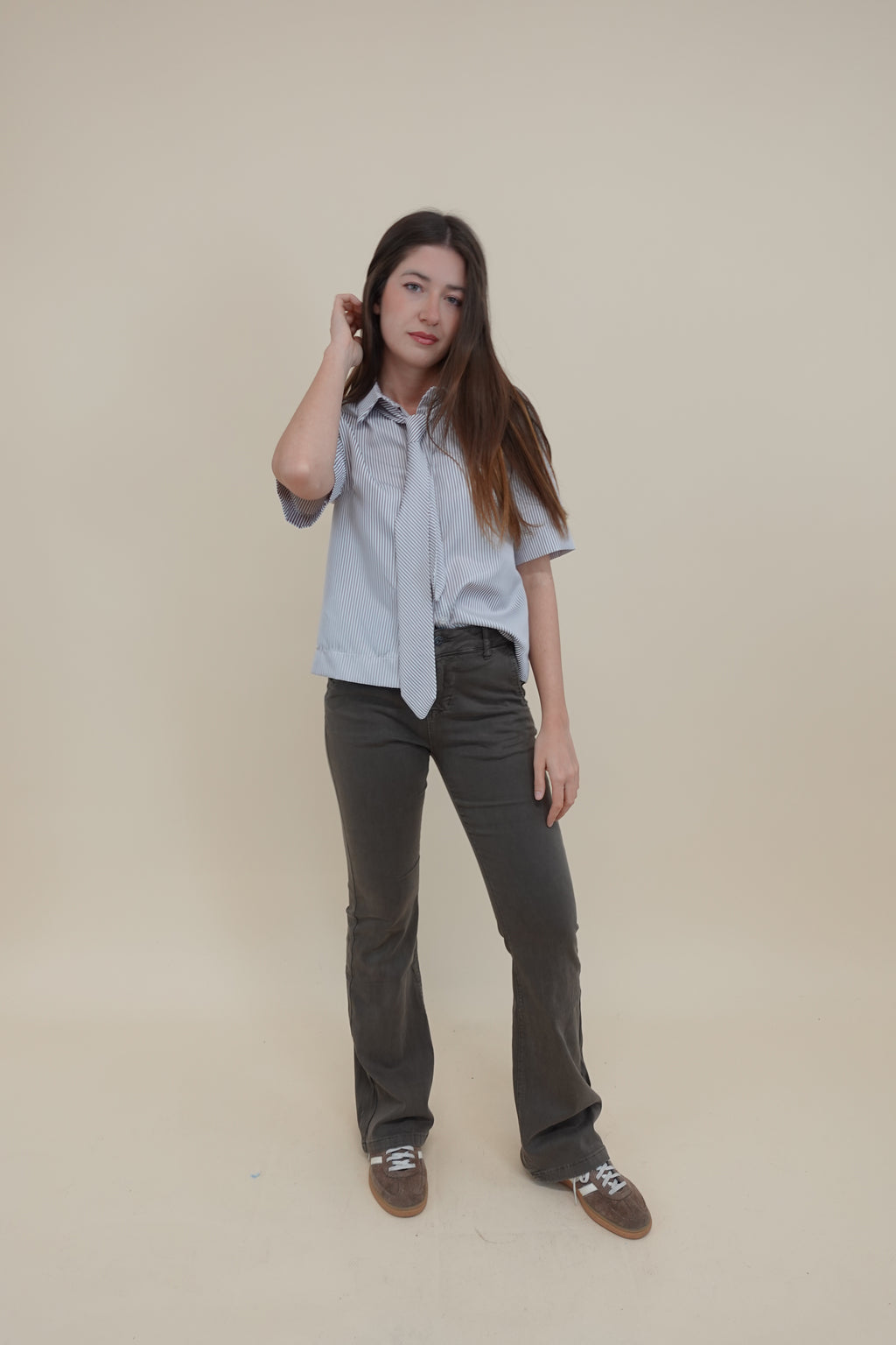 Camicia Miriam Marrone